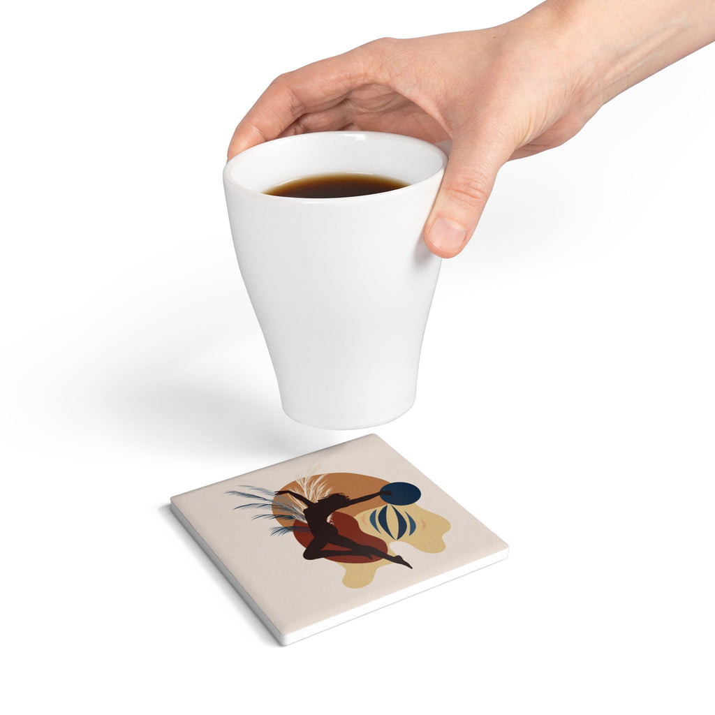 Coasters | Abstract Dancer Ceramic Drink Coasters