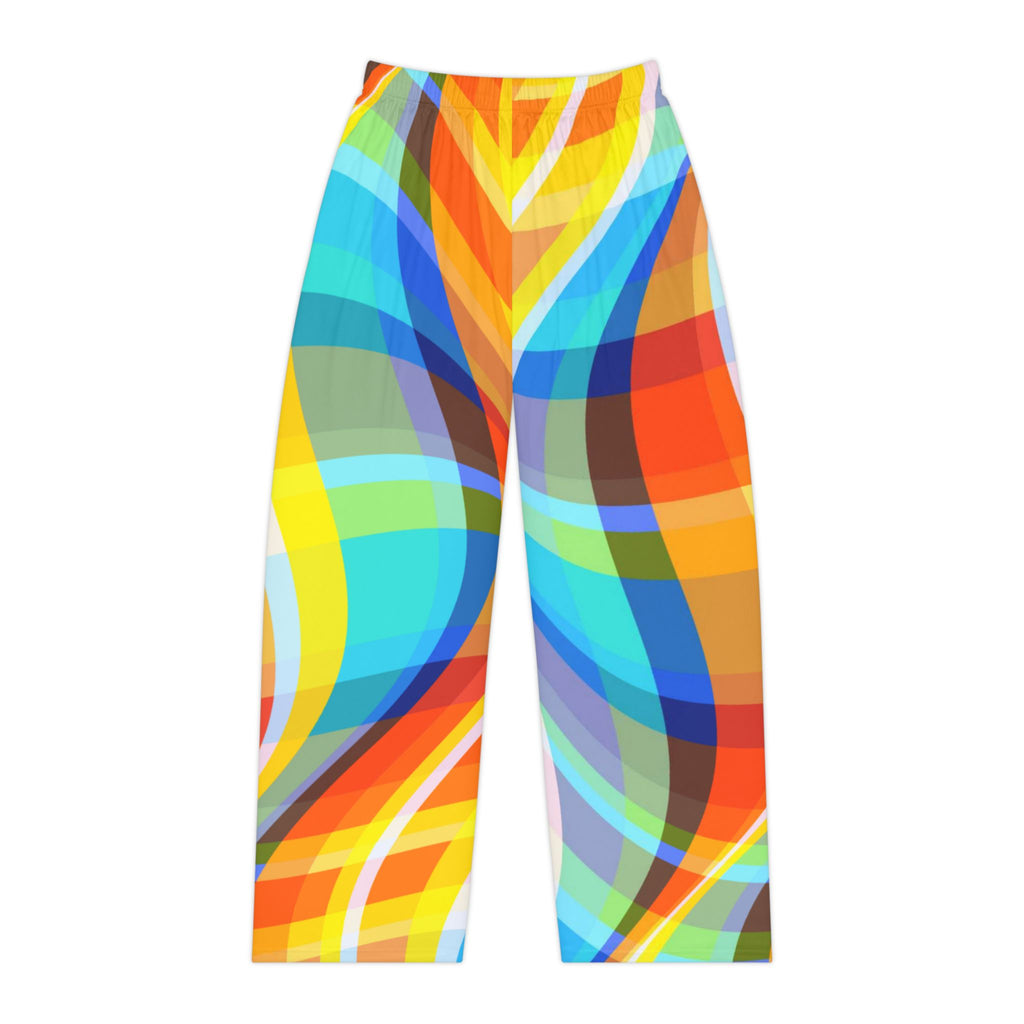 Pajama Pants | Women's Bright Abstract Colorwave Lounge Pajamas
