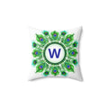 Throw Pillow | Peacock Feather Monogram Pillow