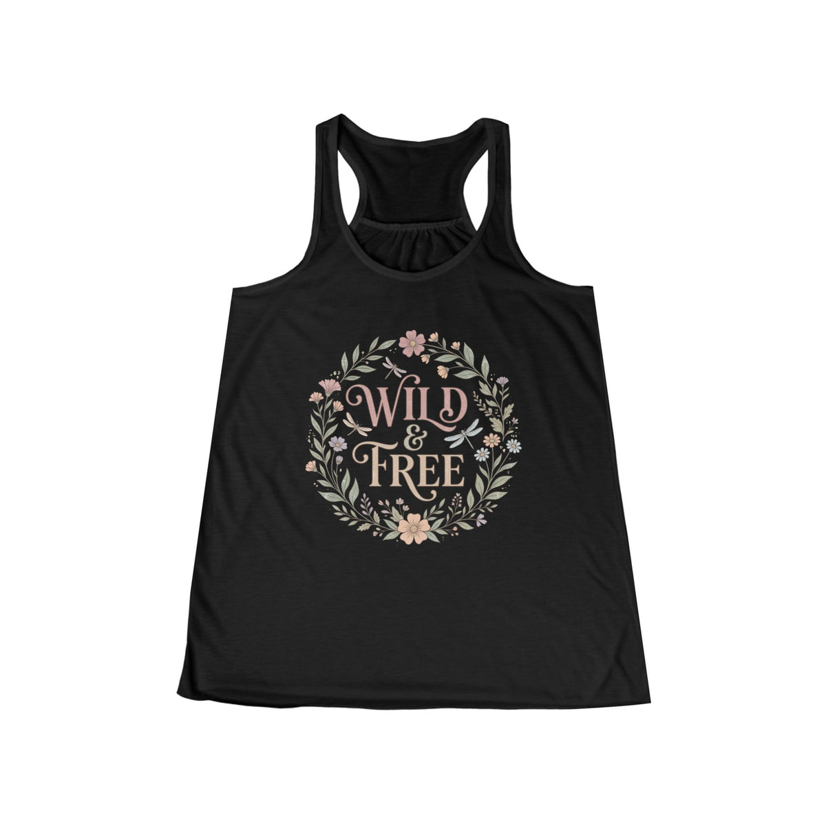 Wild & Free Flowy Floral Racerback Tank Top