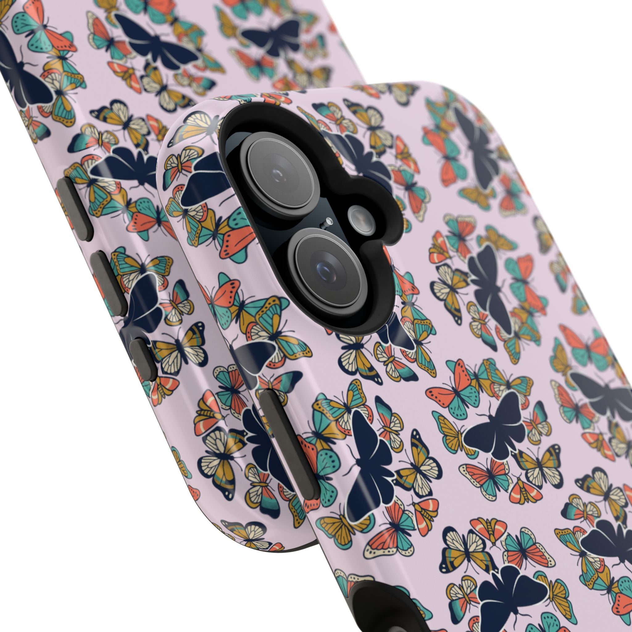 Phone Cases | Pastel Butterflies and Moths Pattern Magnetic Impact-Resistant Case
