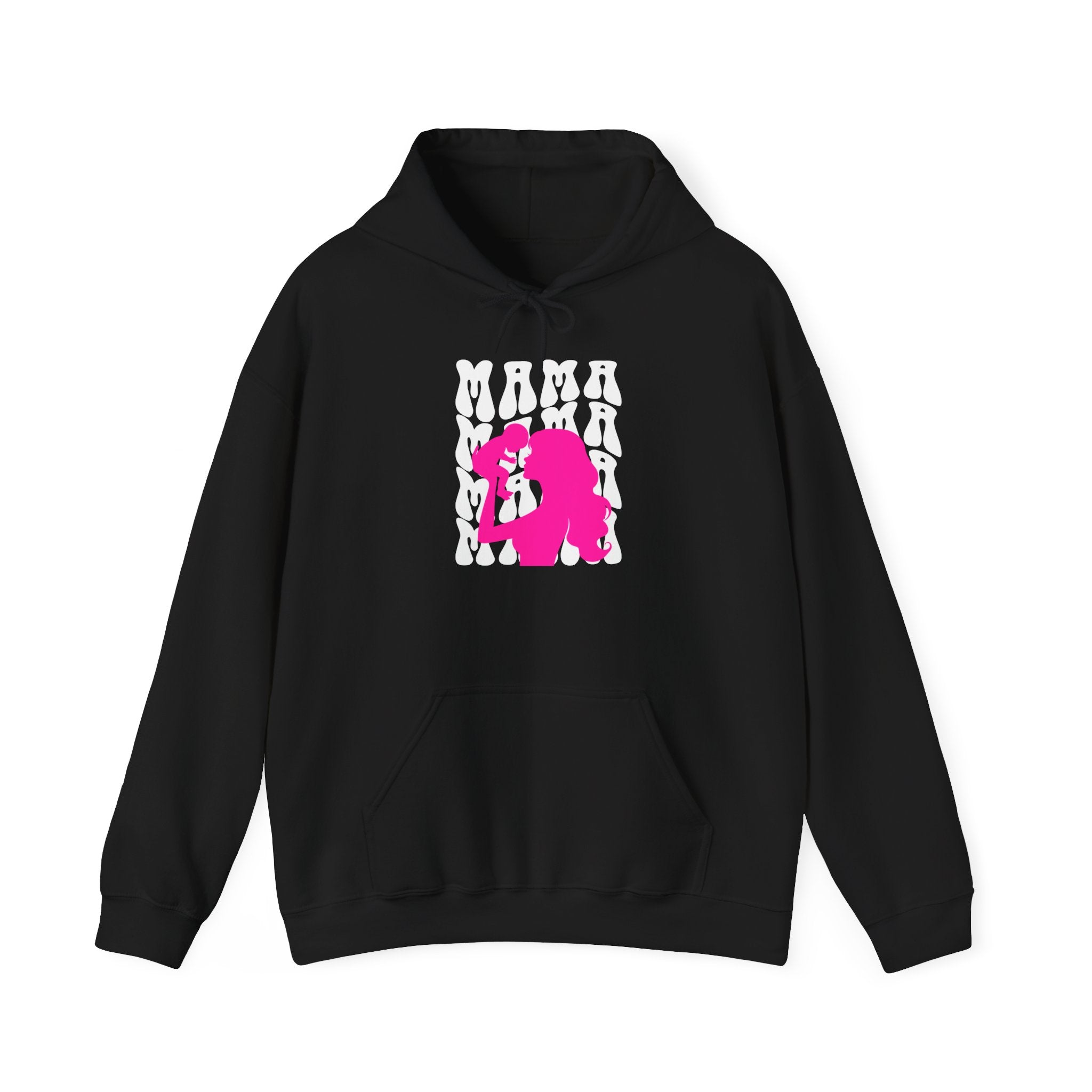 Hoodie | 'Mama' & Silhouette Pink Graphic