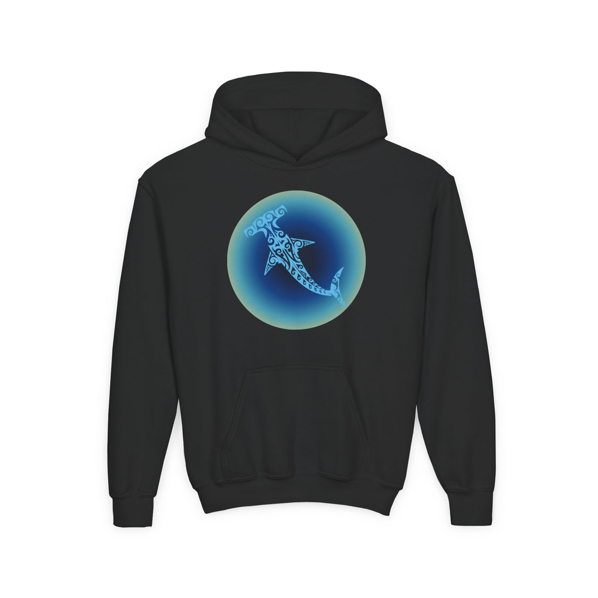 Tribal Hammerhead Youth Hoodie