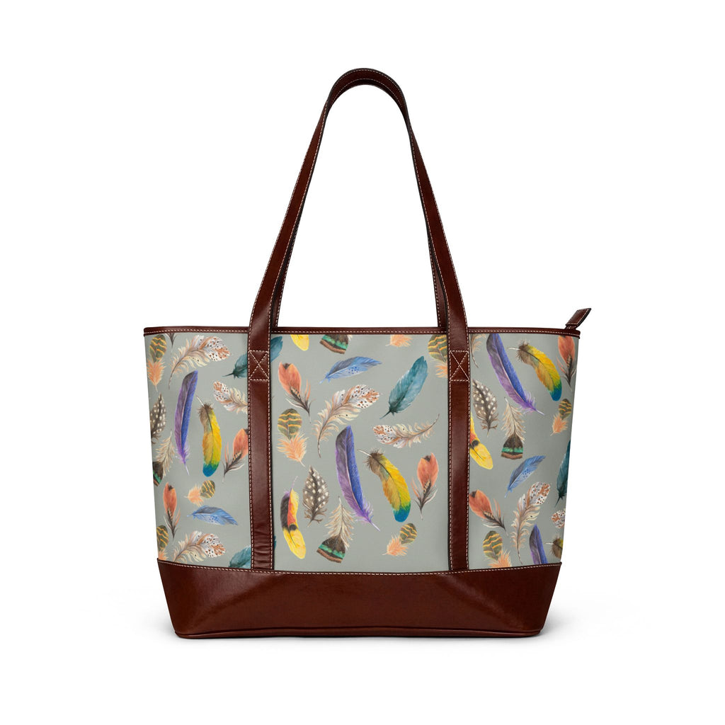 Handbag | Colorful Watercolor Feather Fall Shoulder Bag Everyday & Travel