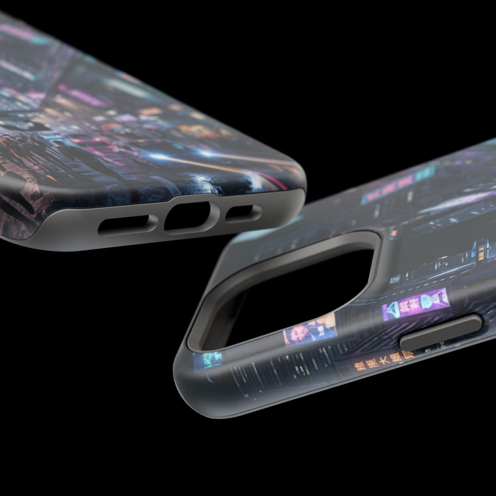Phone Case | Cyberpunk City Magnetic Impact-Resistant Phone Cover