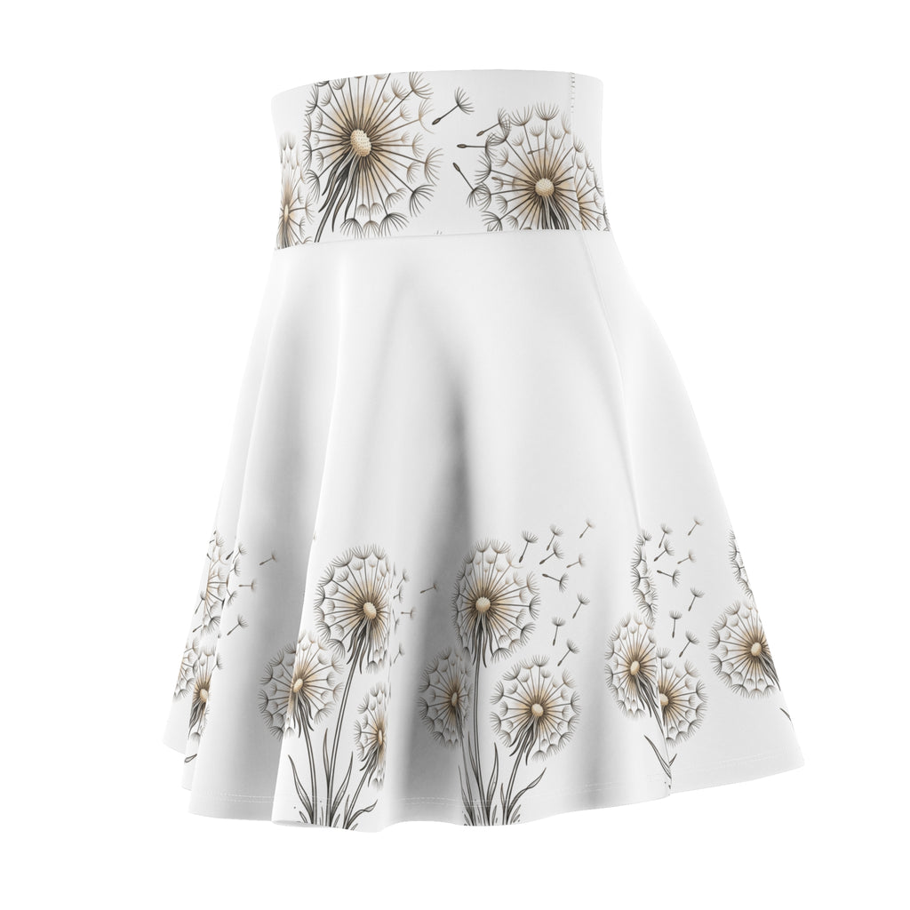 Women's Skater Skirt | Dandelion Dreams High-Waist Skirt