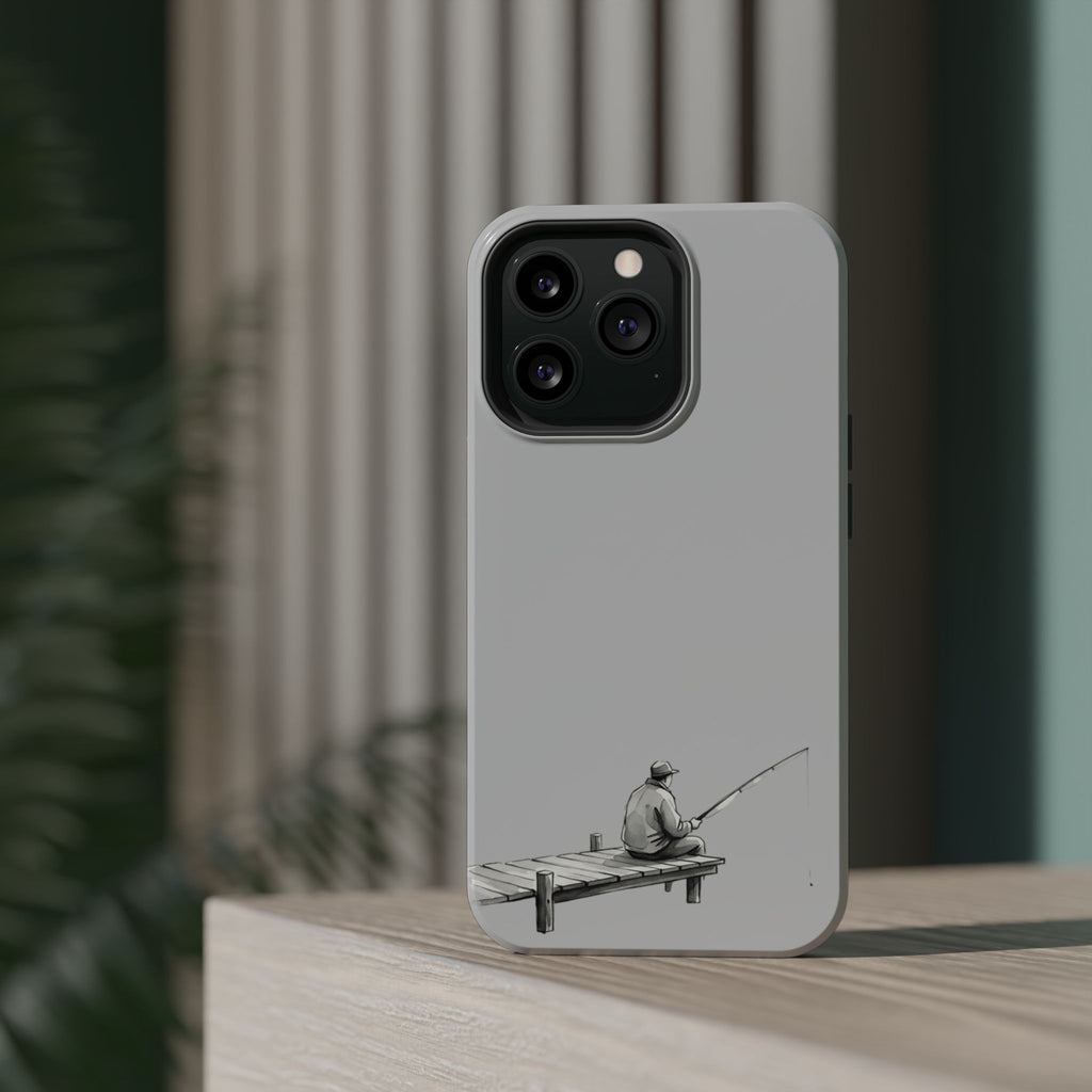 Phone Case | Fishing Dock Minimalist Magnetic Impact-Resistant Case