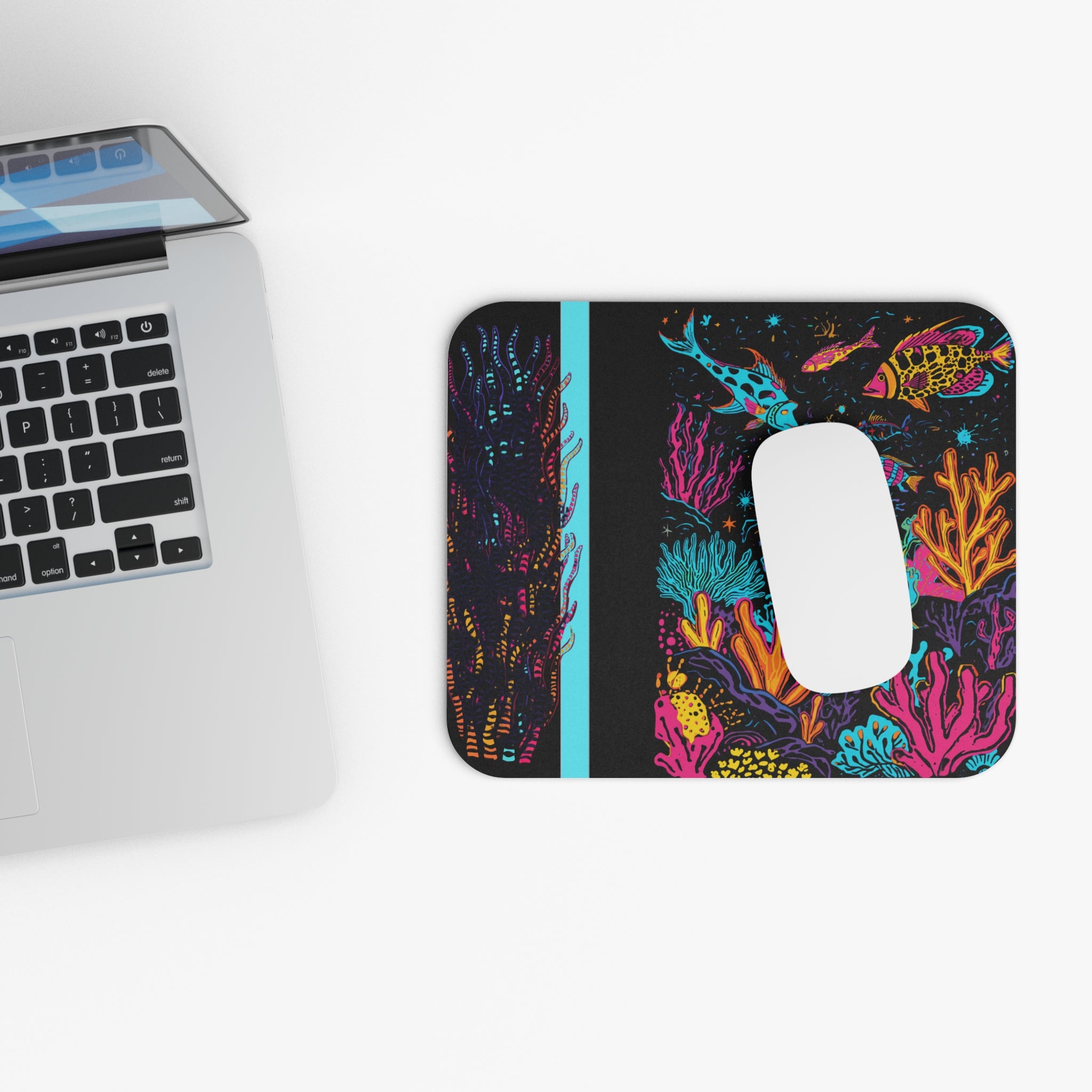 Mousepad | Neon Coral Reef Desk Mat