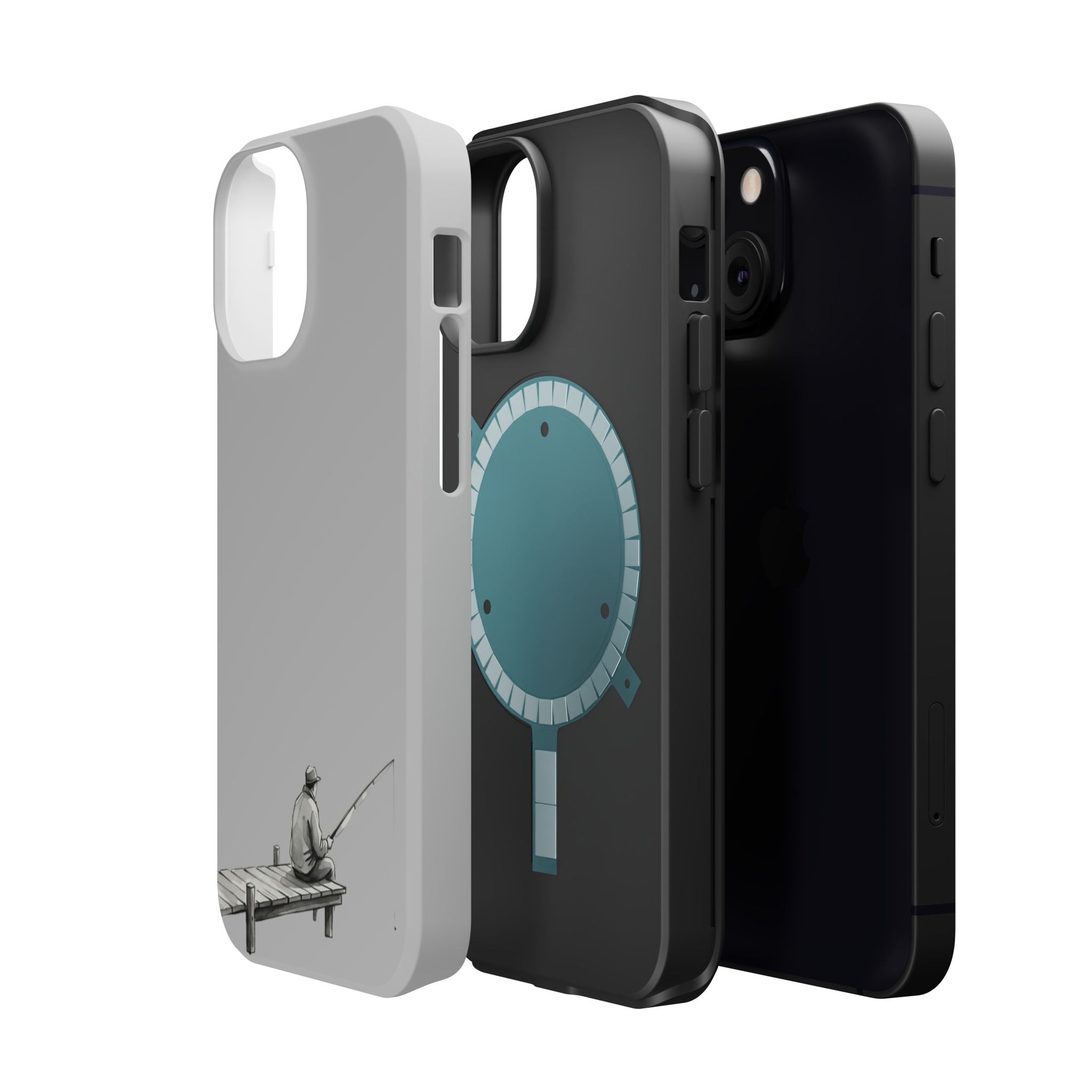 Phone Case | Fishing Dock Minimalist Magnetic Impact-Resistant Case