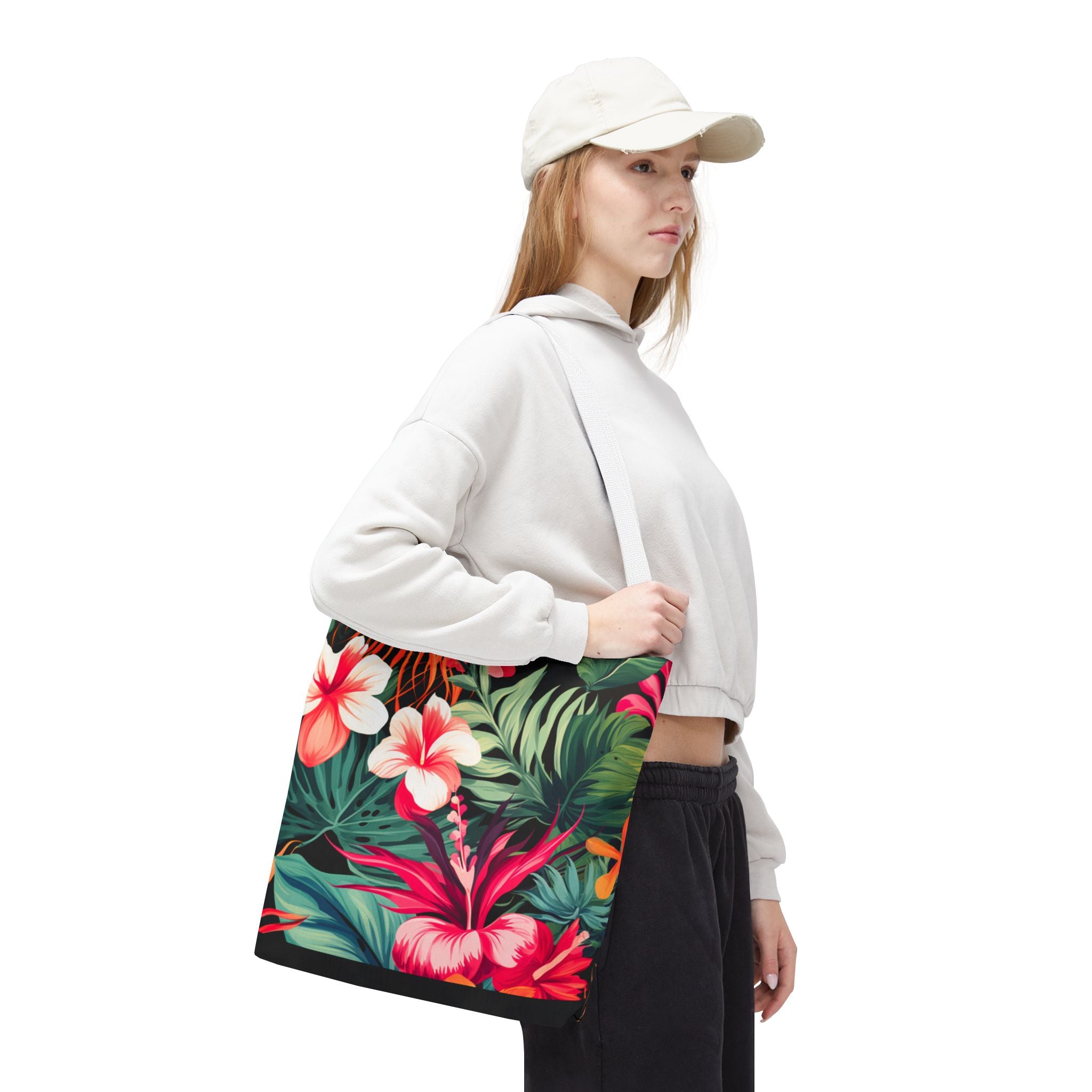 Tote Bag | Vibrant Tropical Beach & Market Tote