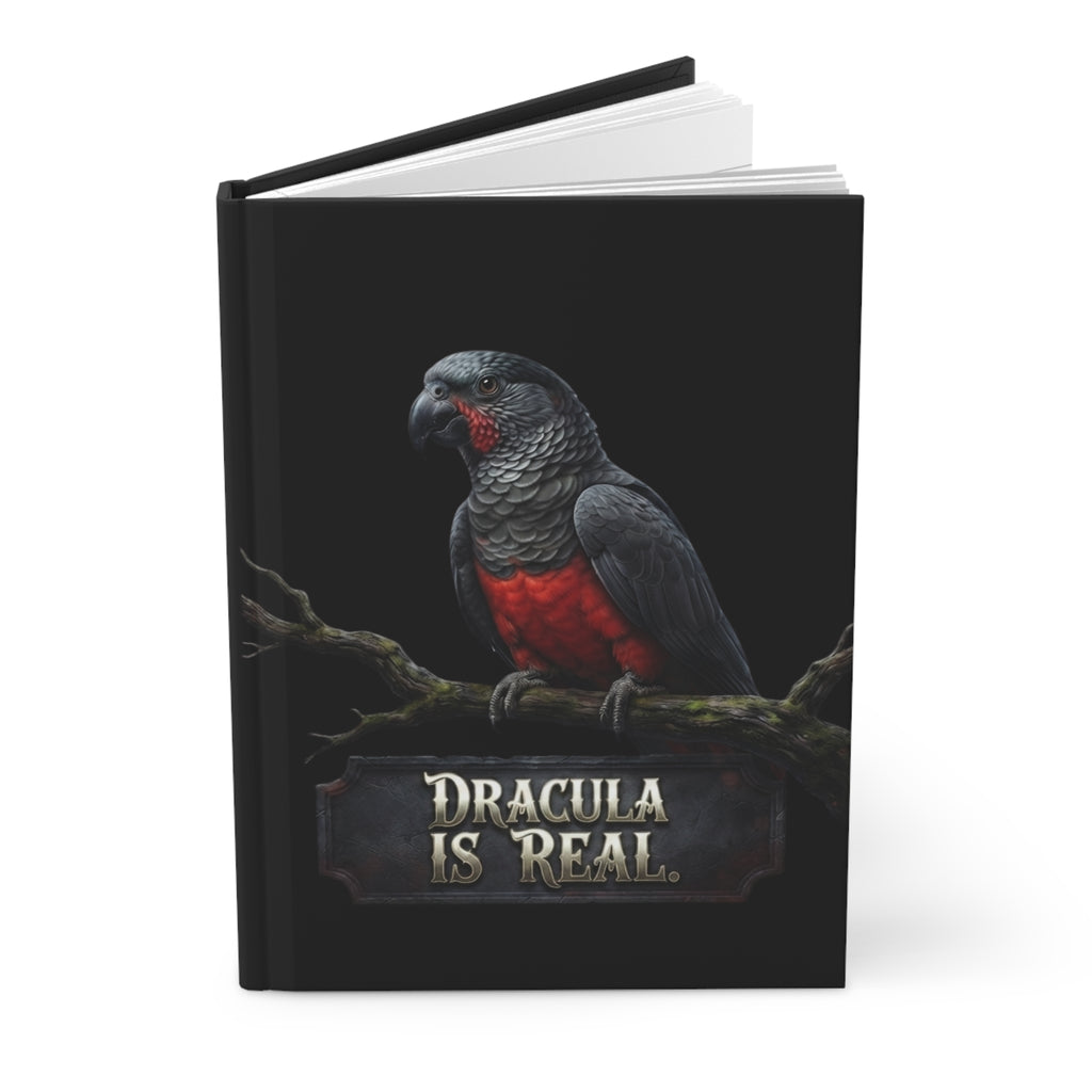 Journal | 'Dracula Is Real' Dracula Parrot Hardcover Notebook