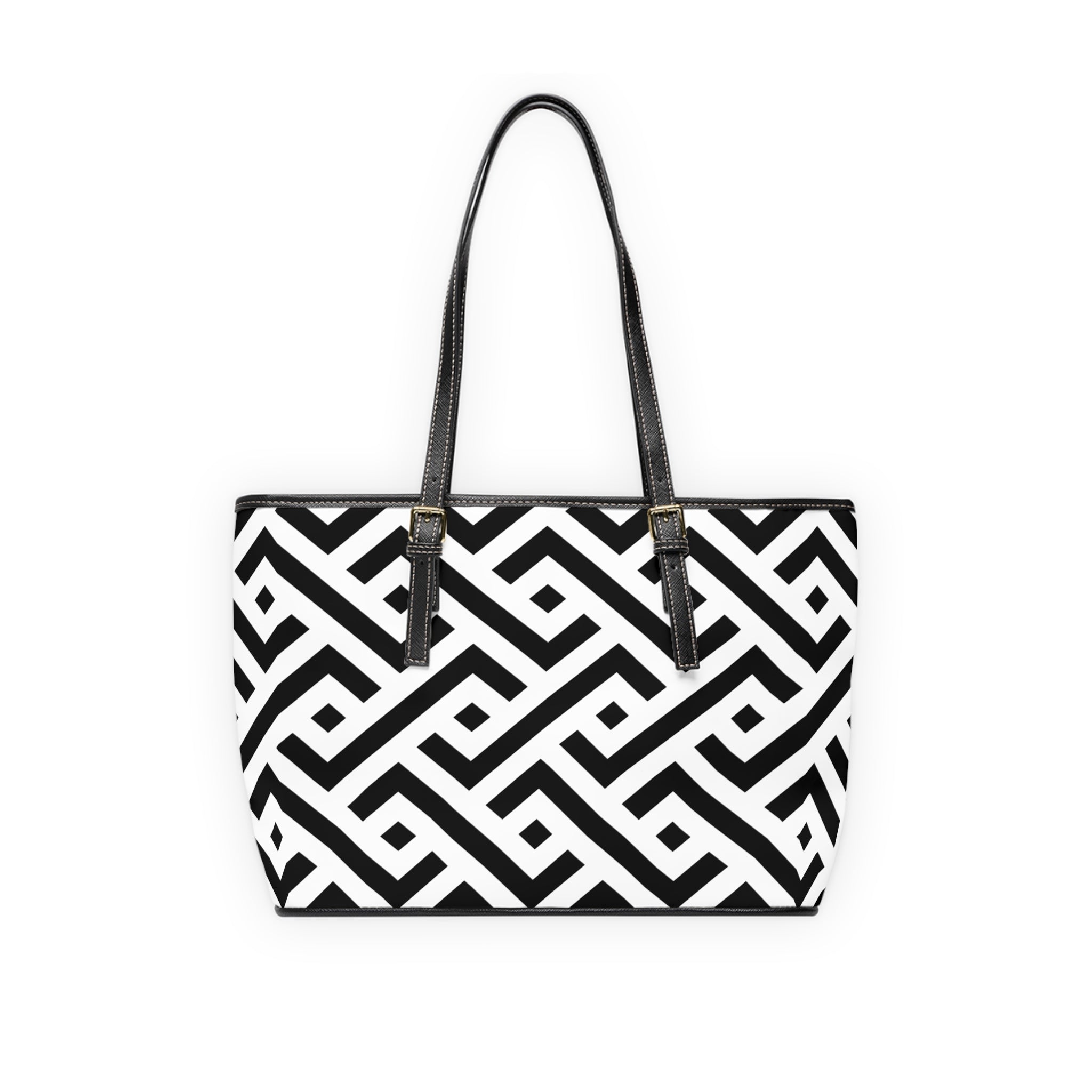 Handbag | Geometric Black & White Shoulder Bag
