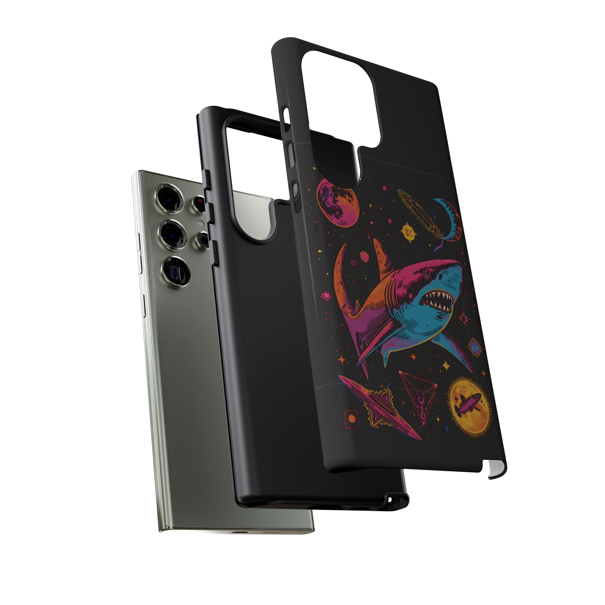 Phone Cases | Neon Space Shark Case