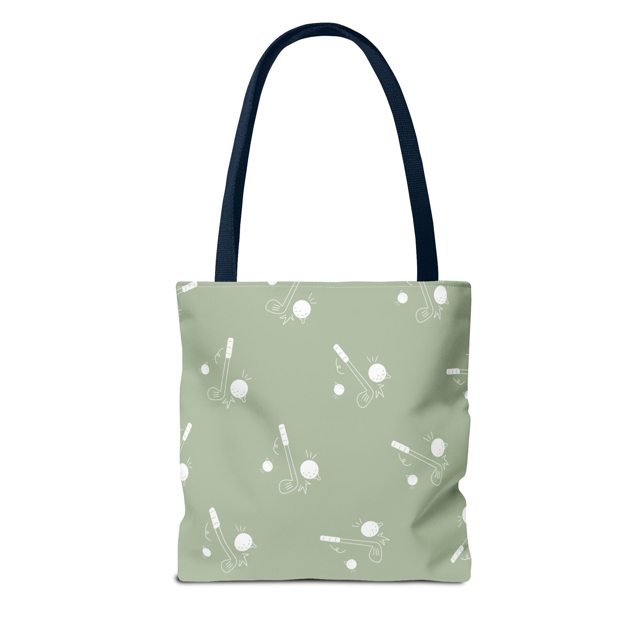 Tote Bag | Sage Green and Golf Pattern Shoulder Bag