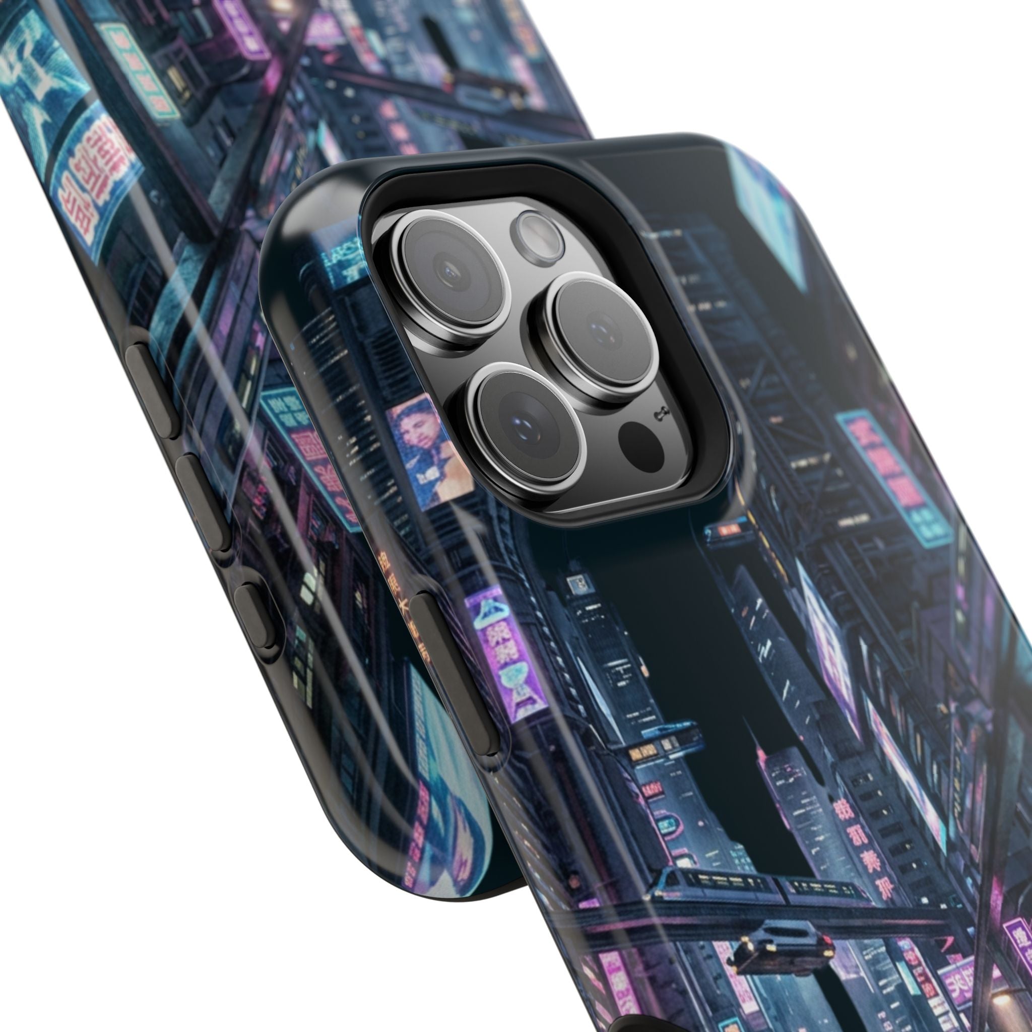 Phone Case | Cyberpunk City Magnetic Impact-Resistant Phone Cover