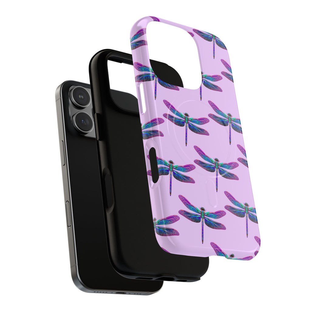 Phone Case | Blue Purple Dragonfly Tough Magnetic Case