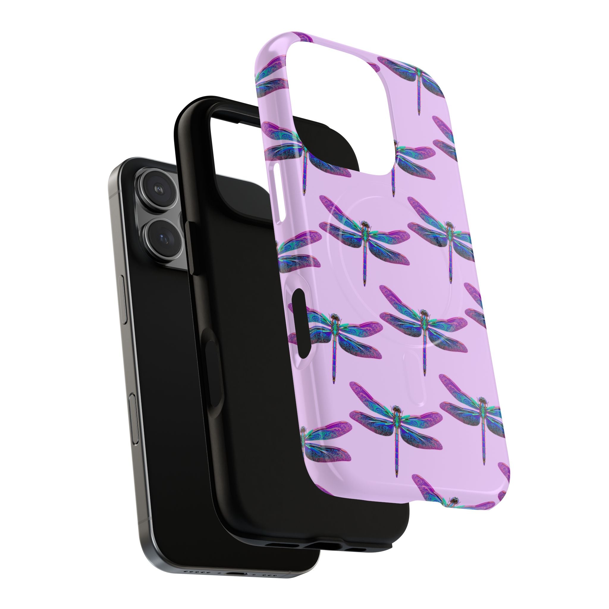 Phone Case | Blue Purple Dragonfly Tough Magnetic Case