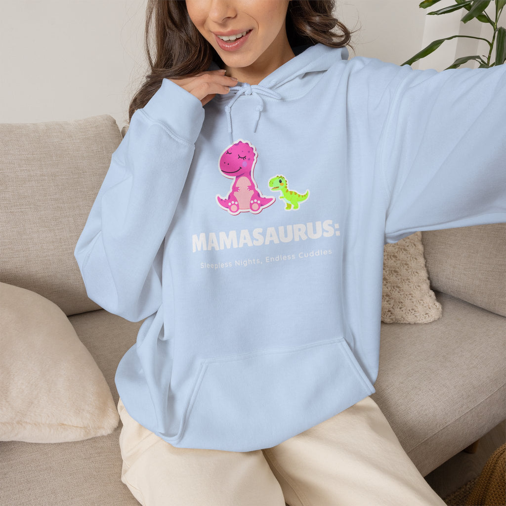 Hoodie | 'Mamasaurus' Pink Mama Dino with Baby Sweater