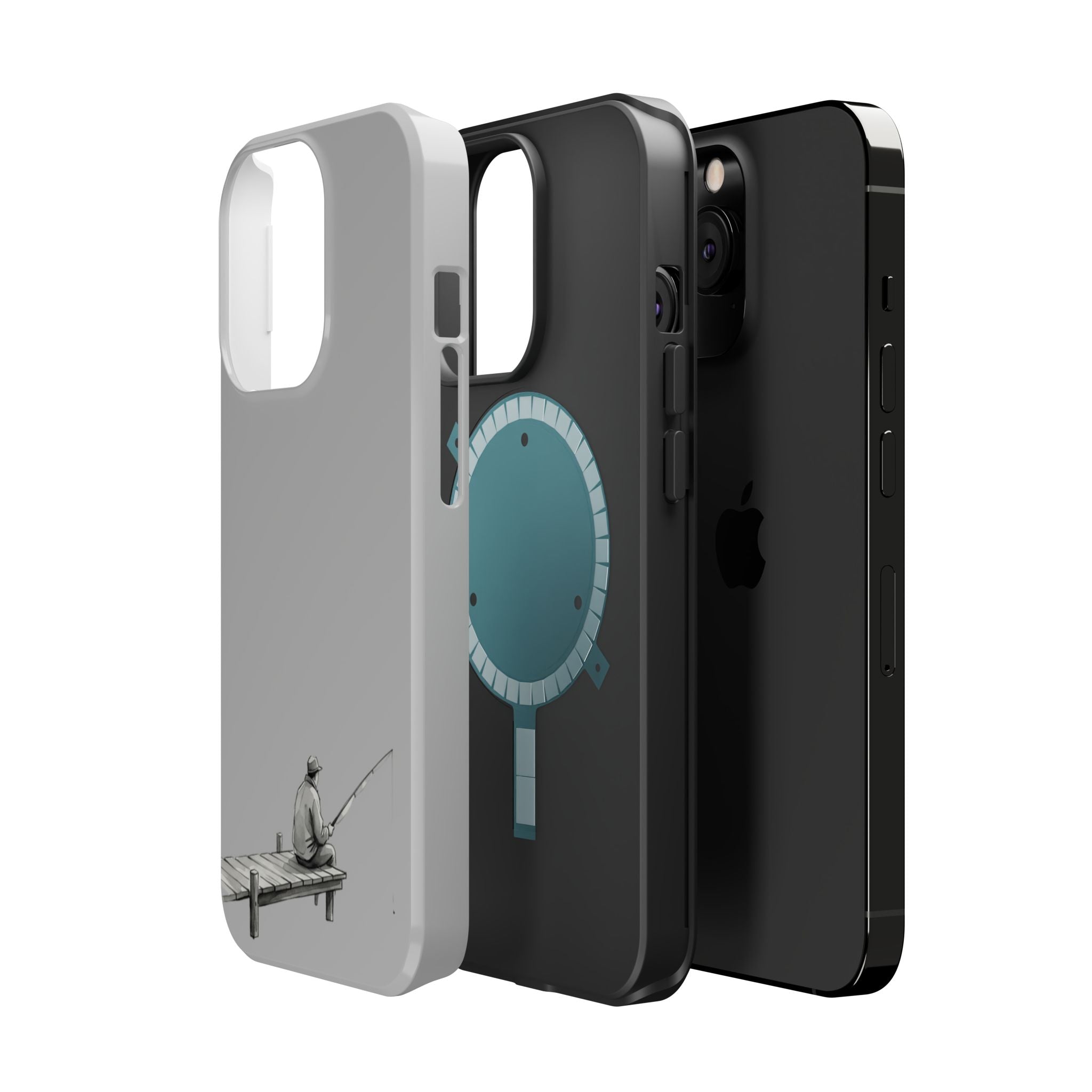 Phone Case | Fishing Dock Minimalist Magnetic Impact-Resistant Case