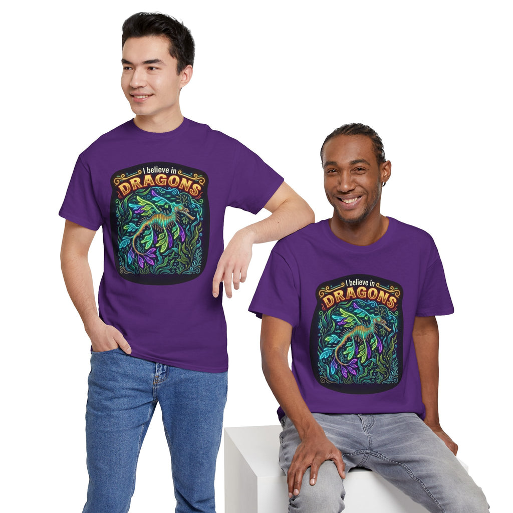 T-Shirt | 'I Believe in Dragons' Colorful Graphic Tee