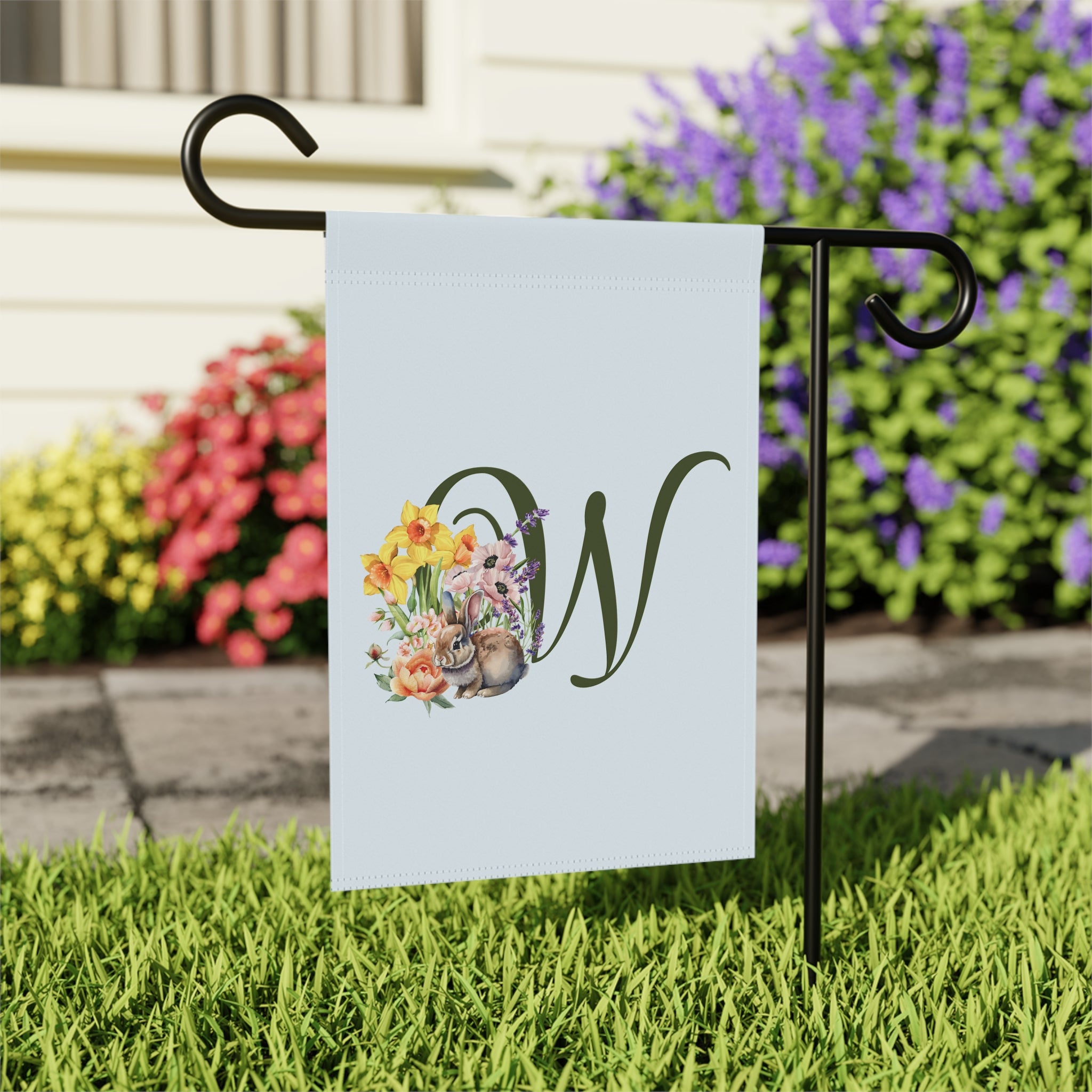Home & Garden Banner | 'W' Monogram Spring Garden Flag