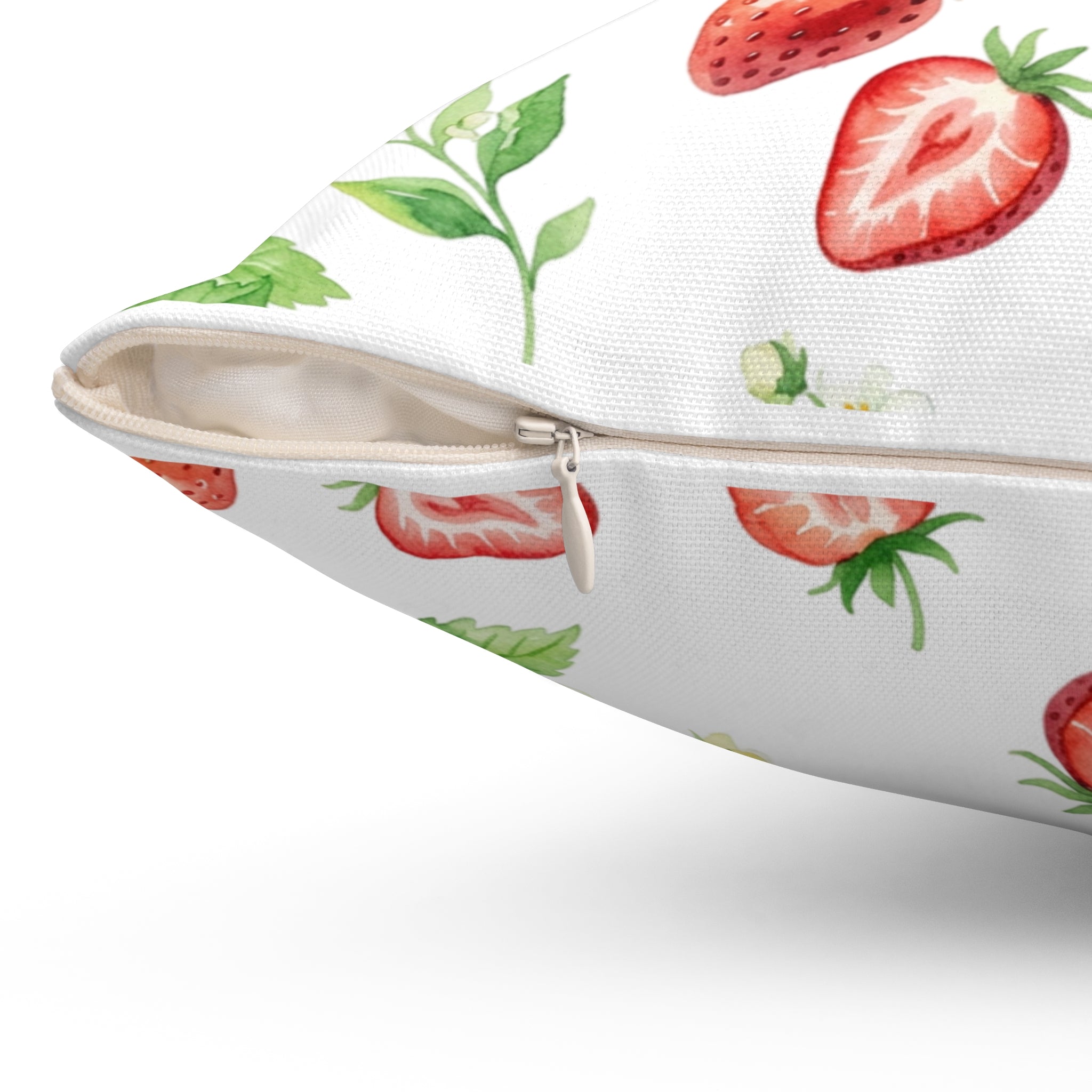 Throw Pillow | Strawberries Pattern Accent Pillow