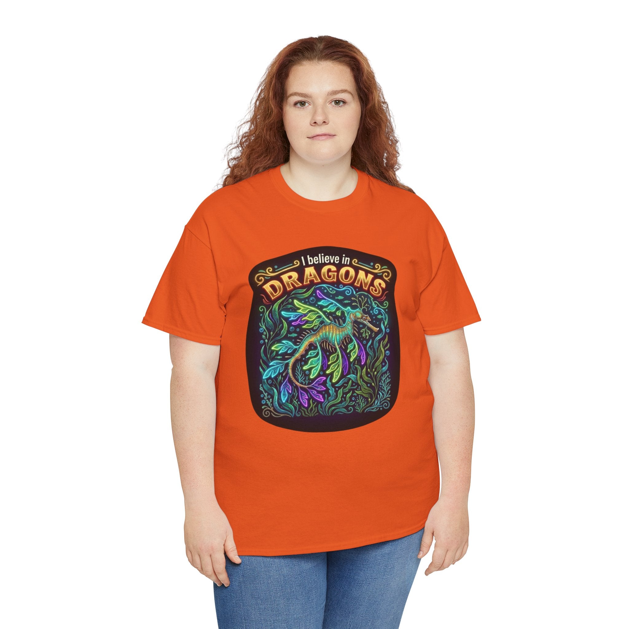 T-Shirt | 'I Believe in Dragons' Colorful Graphic Tee
