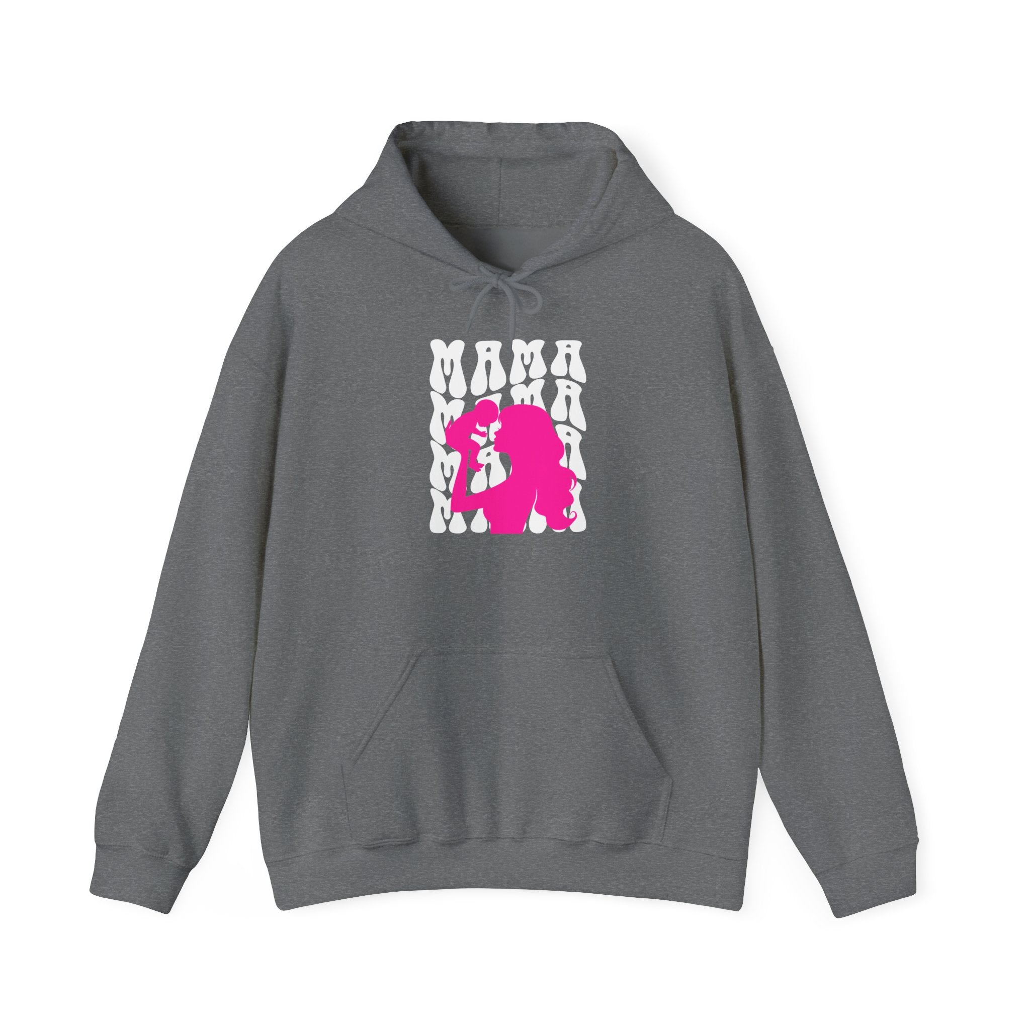 Hoodie | 'Mama' & Silhouette Pink Graphic