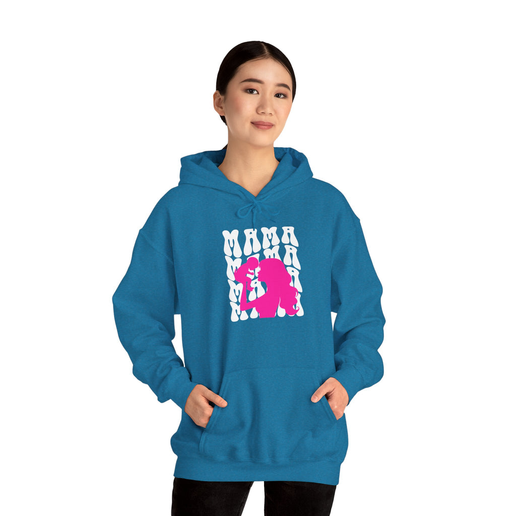 Hoodie | 'Mama' & Silhouette Pink Graphic