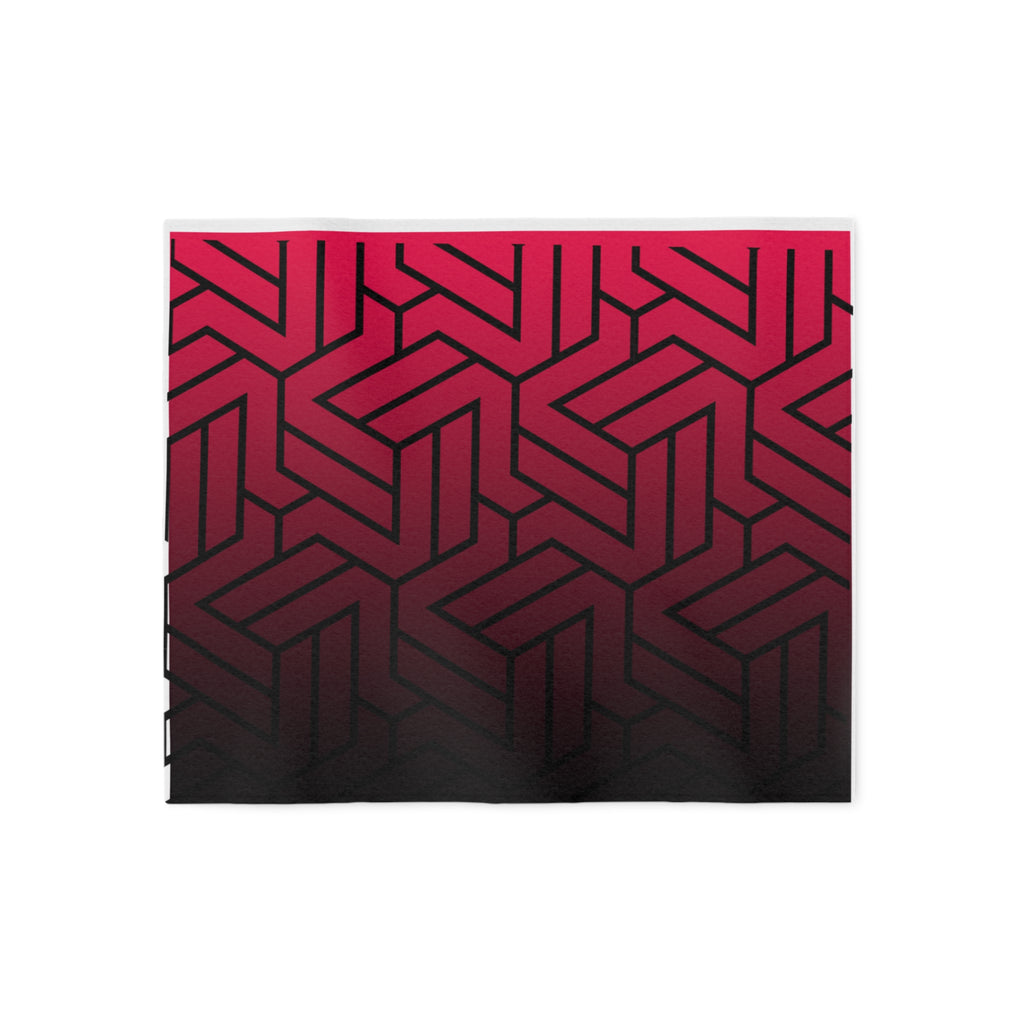 Fade to Black Geometric Sweatshirt Blanket