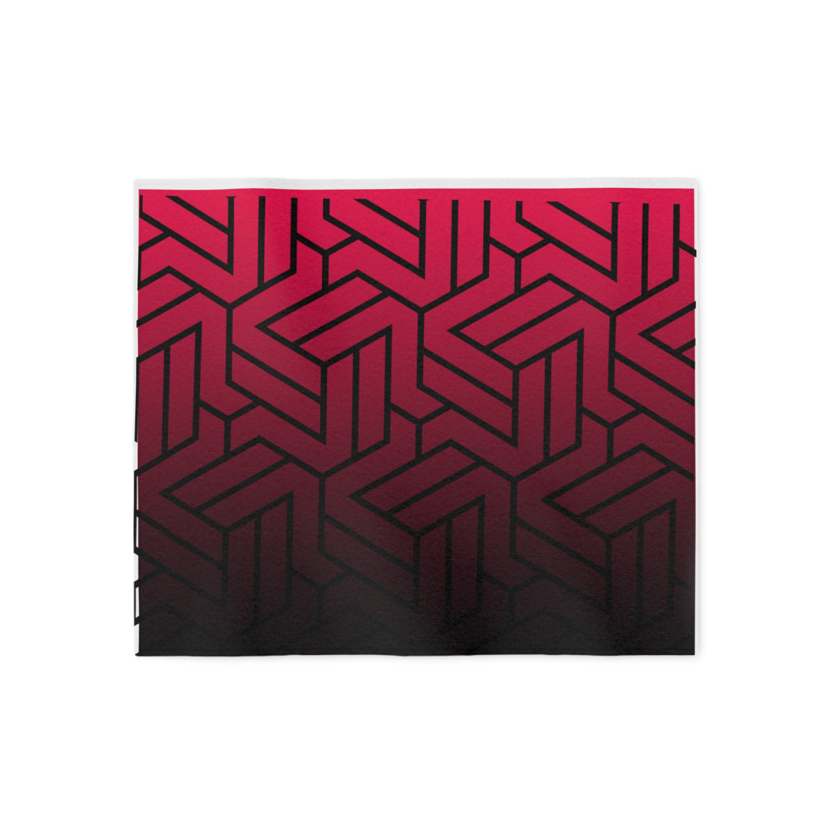 Fade to Black Geometric Sweatshirt Blanket