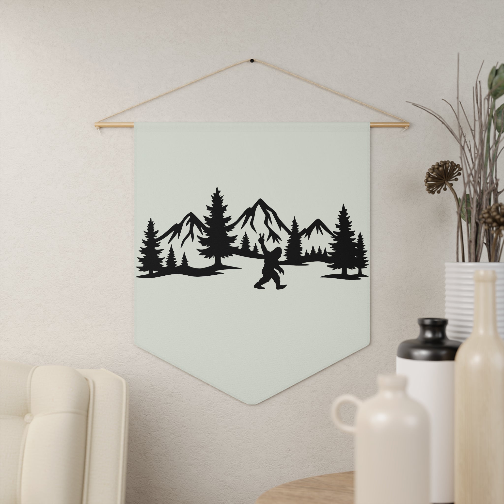 Pennant Banner | 'Peace, I'm Out'–Bigfoot Wall Decor