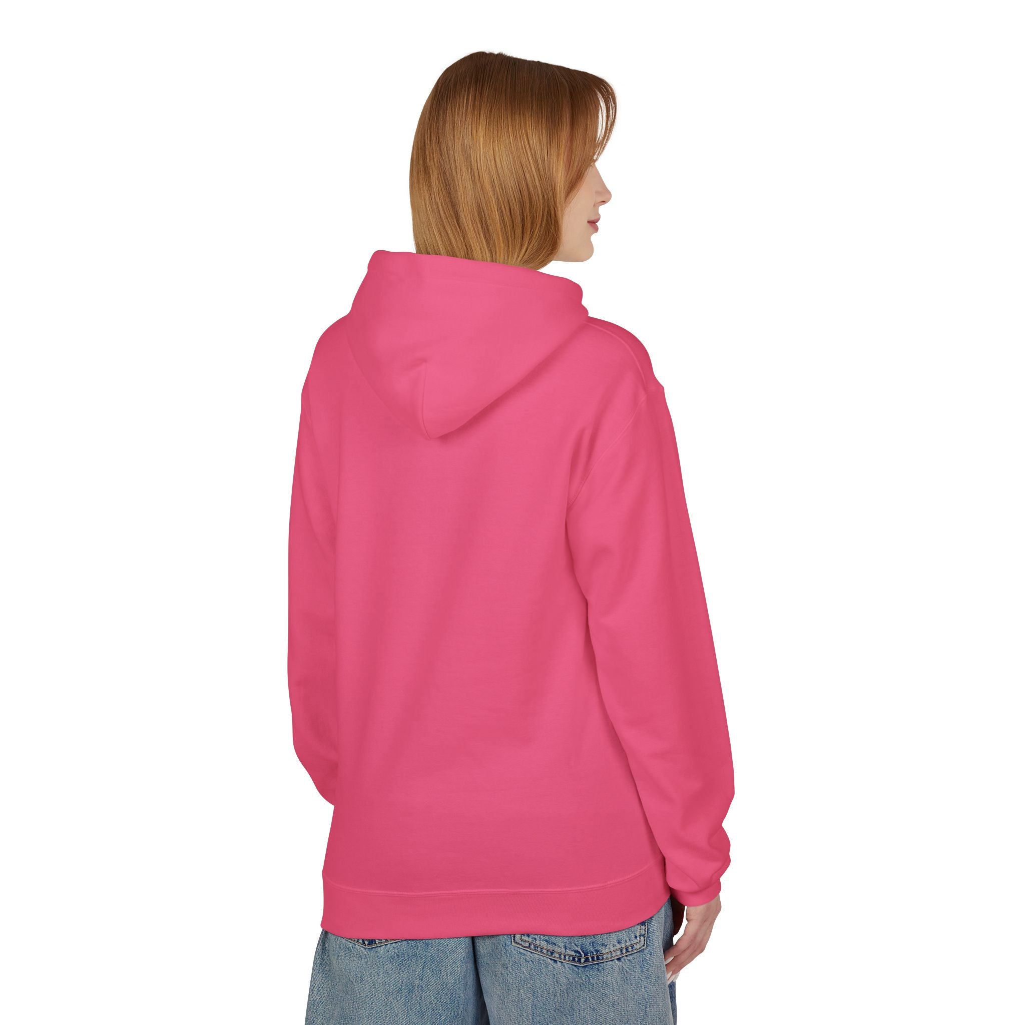 'Mom Life Hustle' Retro Hoodie | Delicate Line Illustration of a Mother & Baby