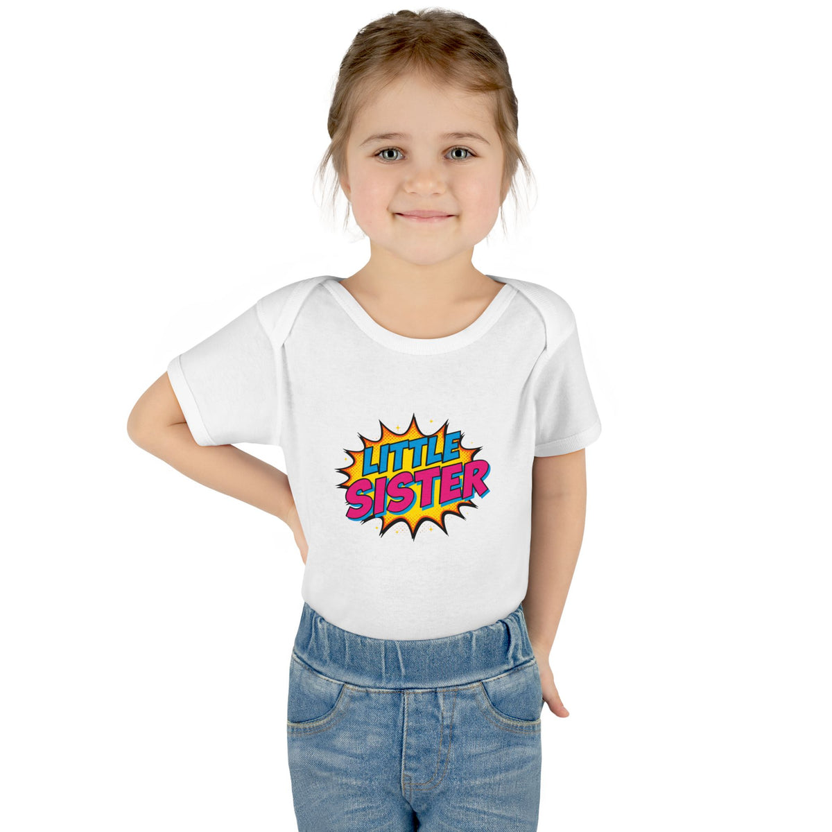 Little Sister Pop Art Onesie