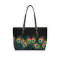 Handbag | Colorful Boho Peacock Feather Tote Bag