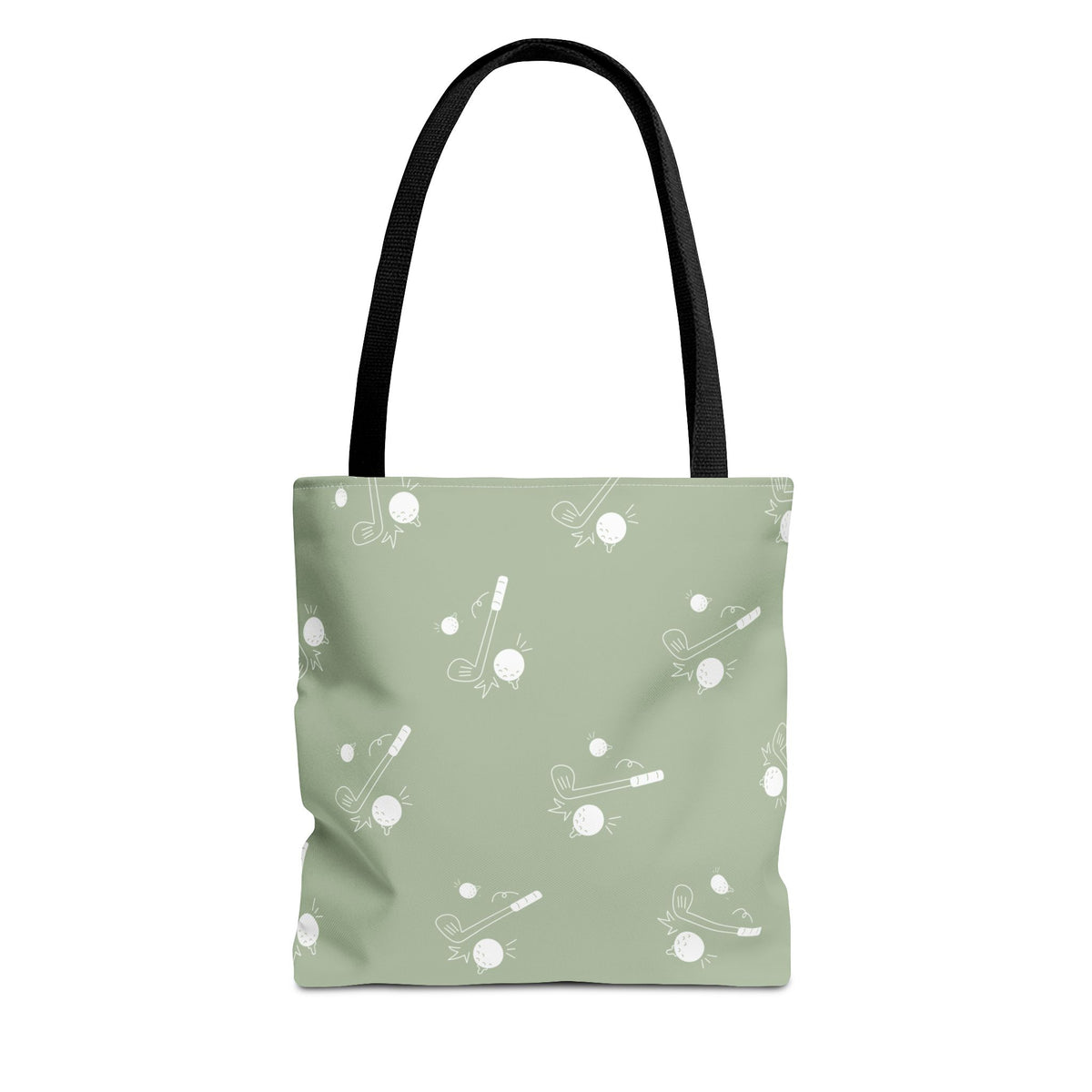 Sage Green and Golf Pattern Tote Bag