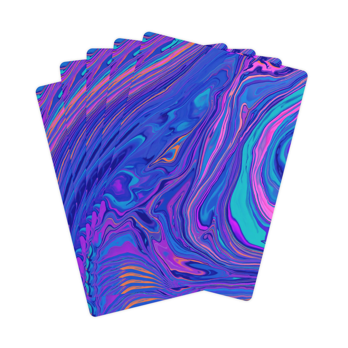 Customizable Bold Marbled Playing Card Deck