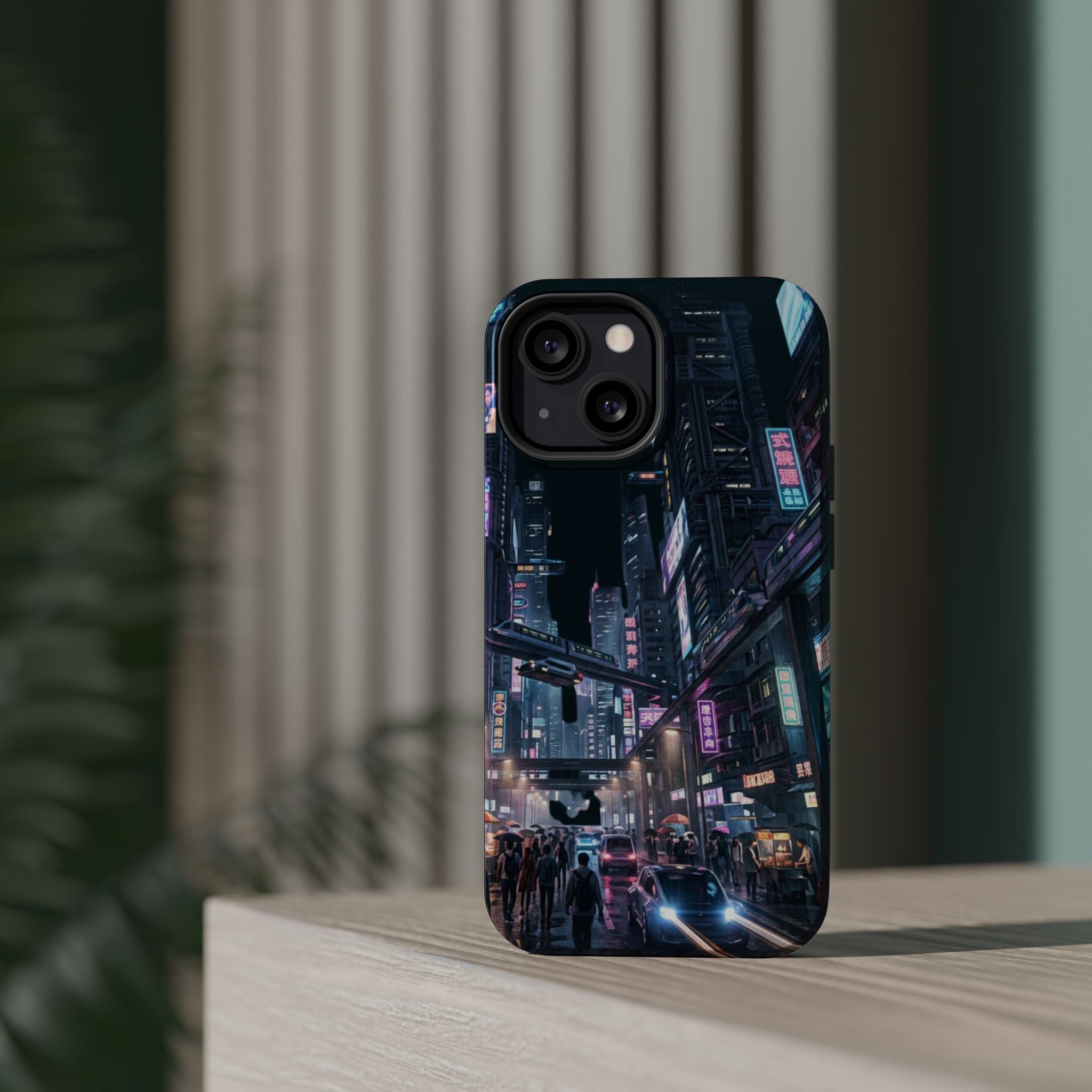 Phone Case | Cyberpunk City Magnetic Impact-Resistant Phone Cover