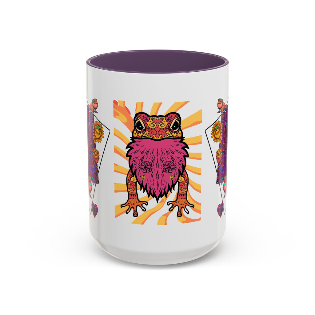 Coffee Mug | Psychedelic Lizards Accent Ceramic Mug