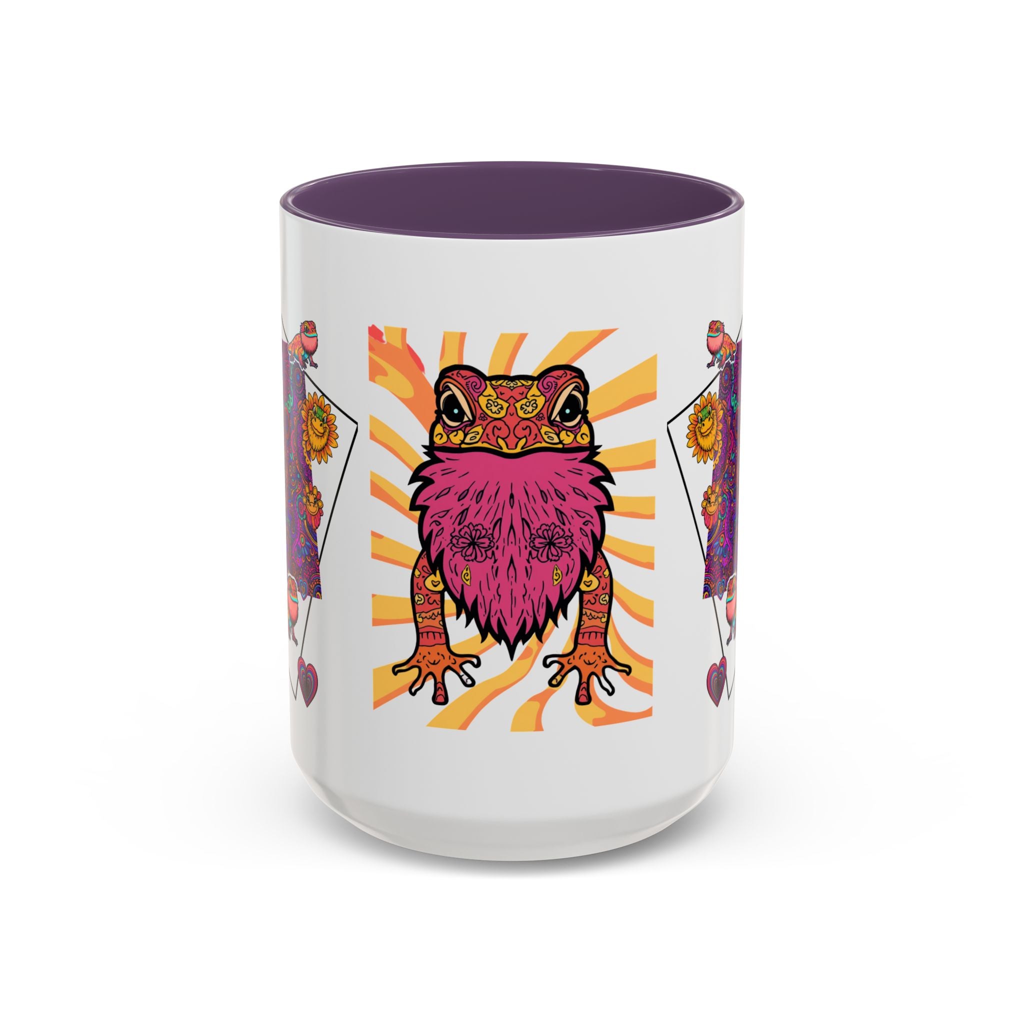 Coffee Mug | Psychedelic Lizards Accent Ceramic Mug