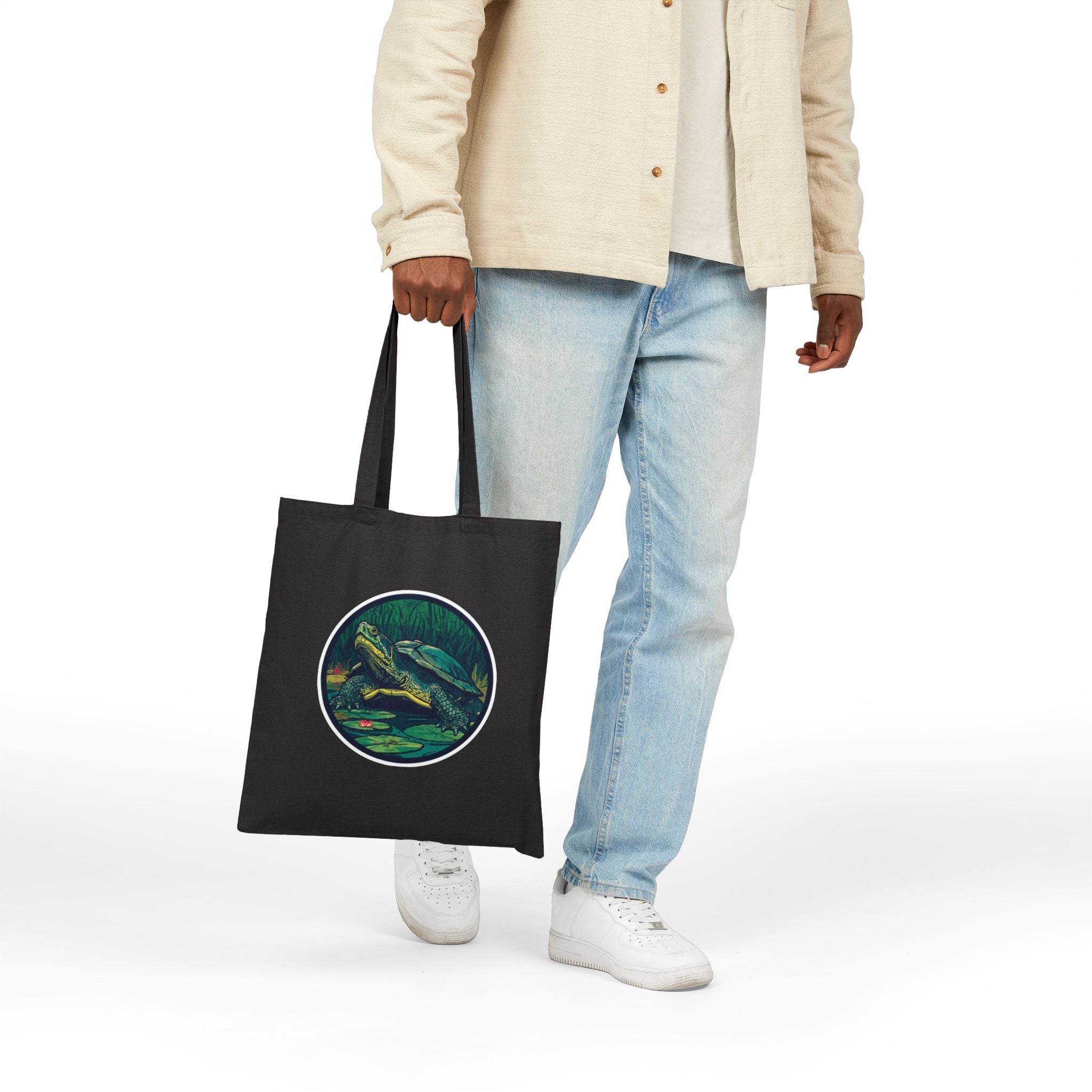 Tote Bag | Vintage Turtle Illustration