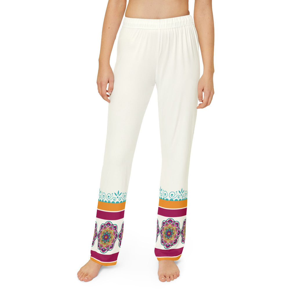 Children & Youth Pajamas | Colorful Boho Mandala Border Pattern Lounge Wear