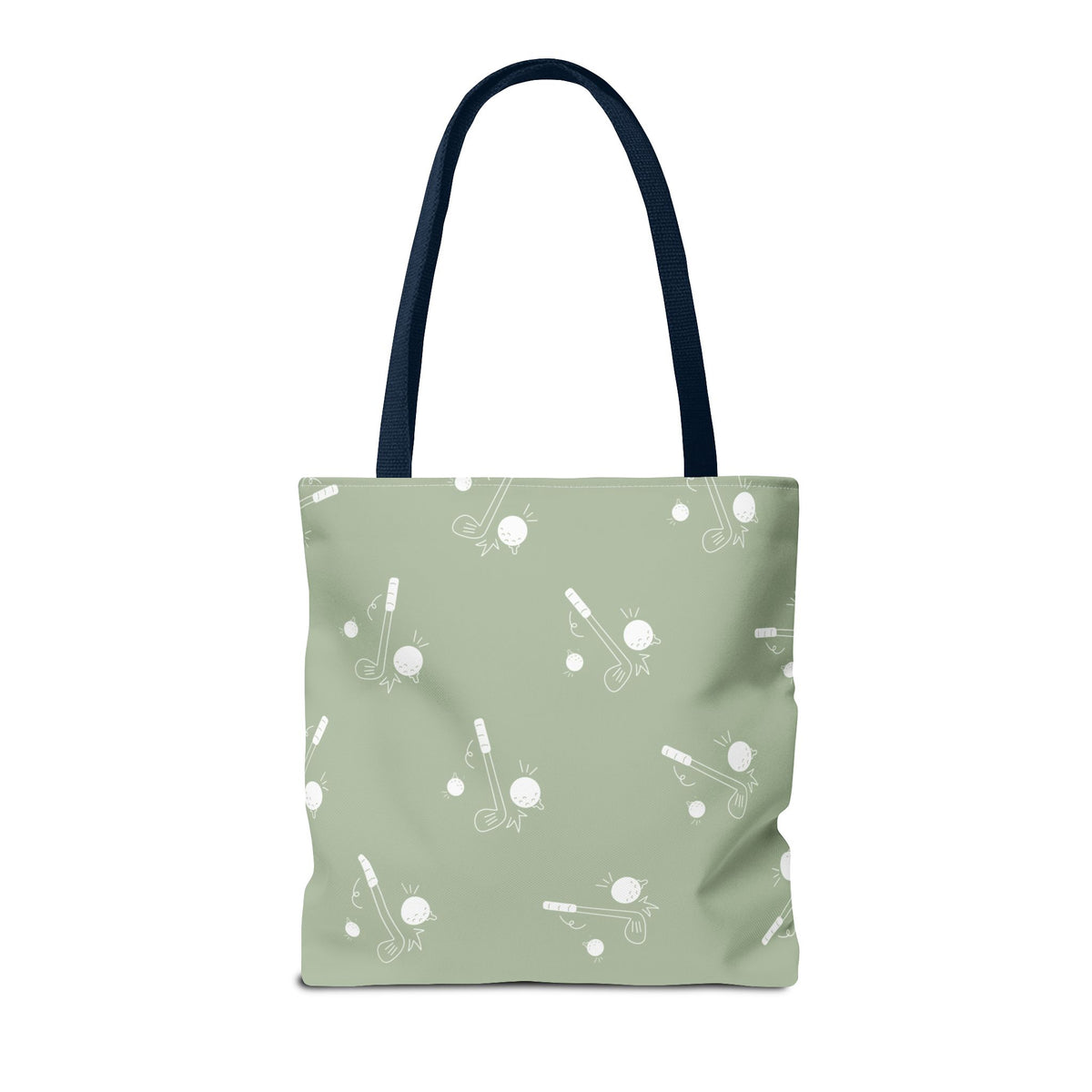 Sage Green and Golf Pattern Tote Bag