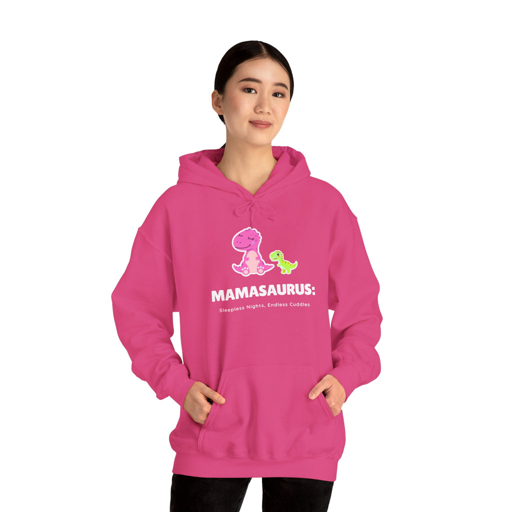 Hoodie | 'Mamasaurus' Pink Mama Dino with Baby Sweater