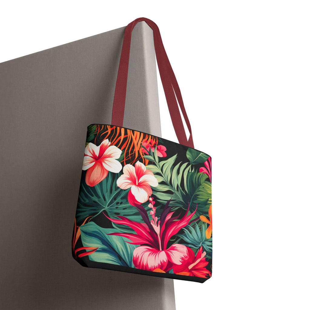 Tote Bag | Vibrant Tropical Beach & Market Tote