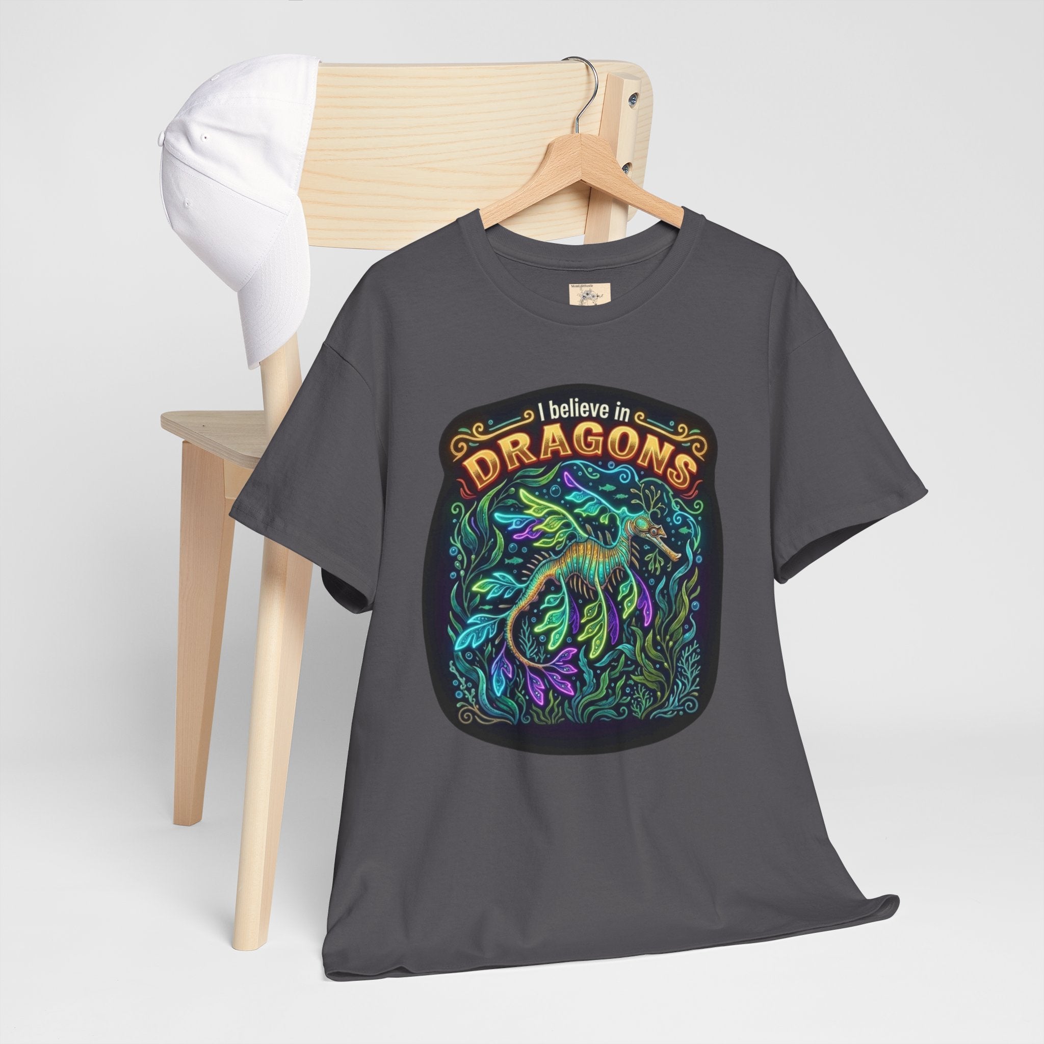 T-Shirt | 'I Believe in Dragons' Colorful Graphic Tee