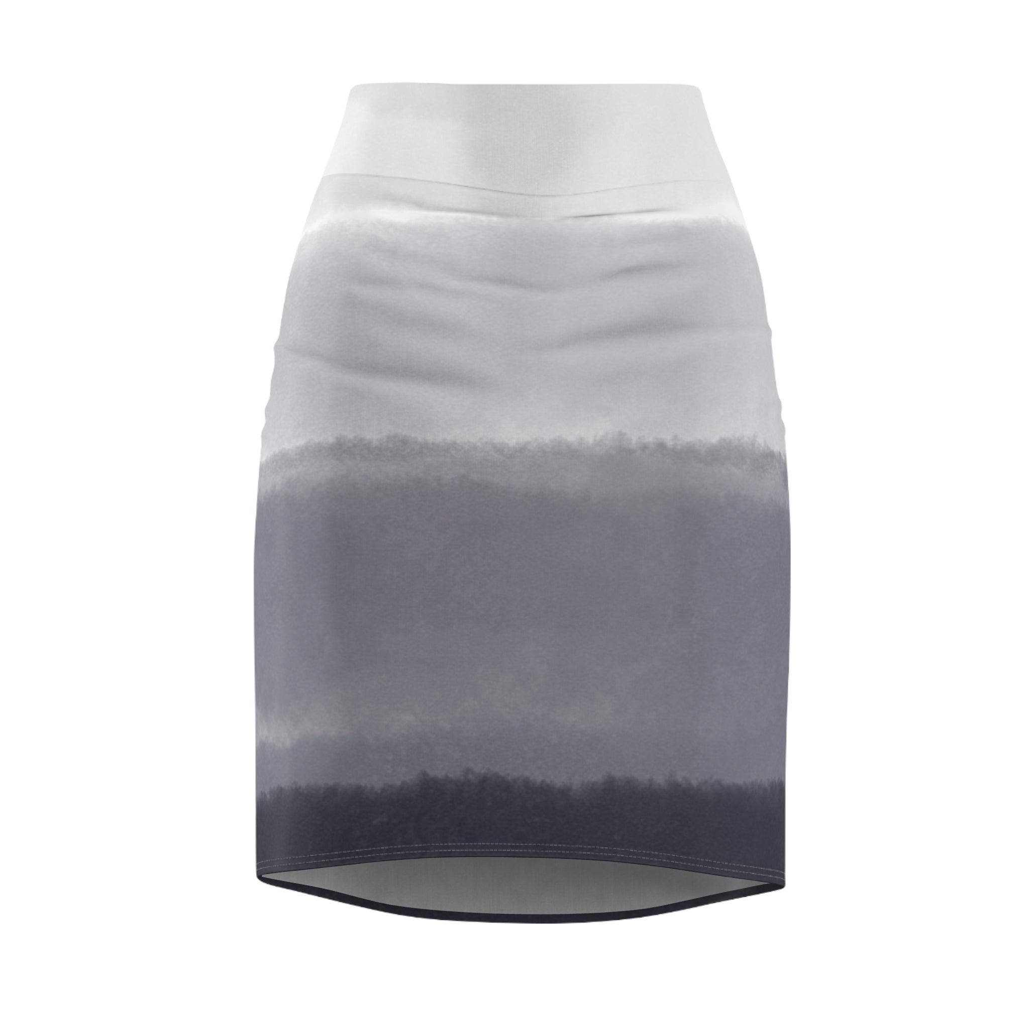 Women's Pencil Skirt | Elegant Gradient Midi