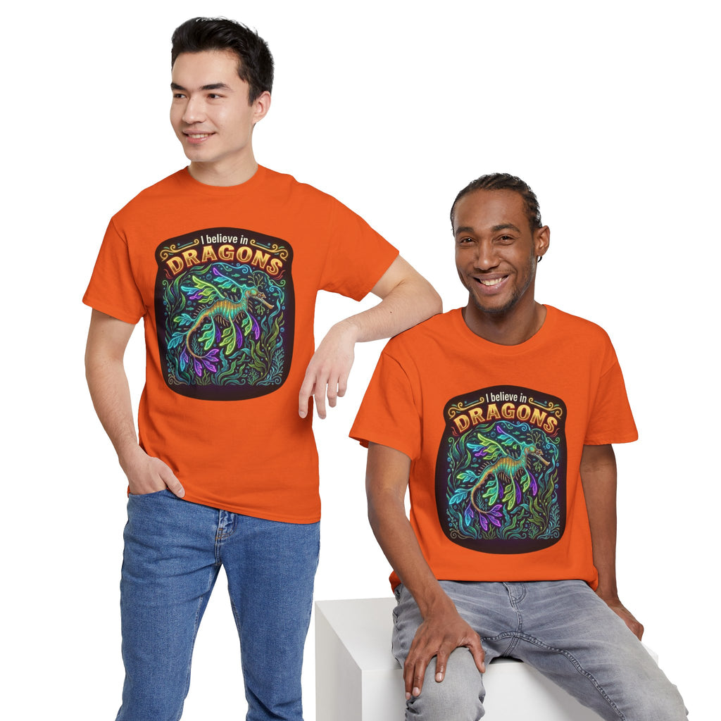 T-Shirt | 'I Believe in Dragons' Colorful Graphic Tee
