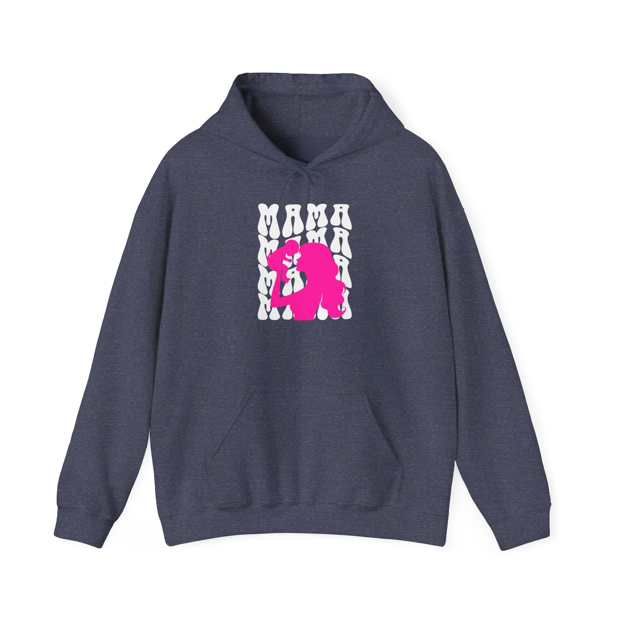 Hoodie | 'Mama' & Silhouette Pink Graphic