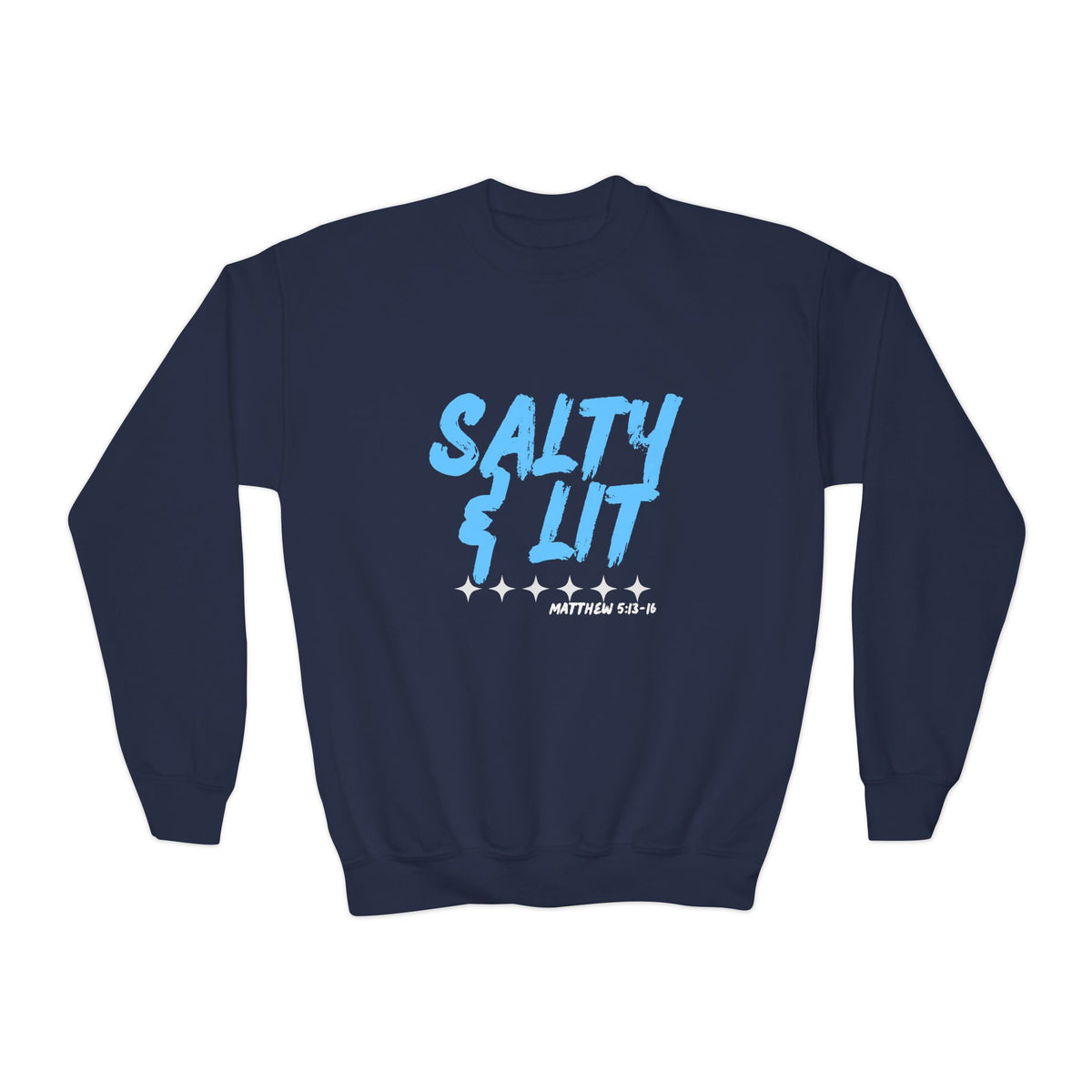 “Salty & Lit” Christian Graphic Sweatshirt